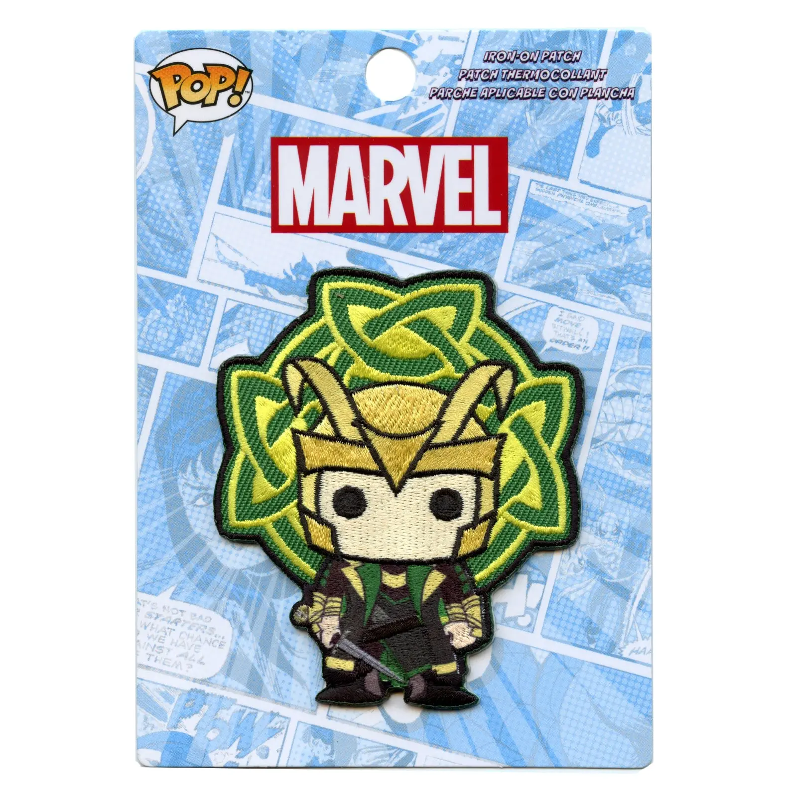 Official Marvel POP Loki Embroidered Iron On Patch - Image 2