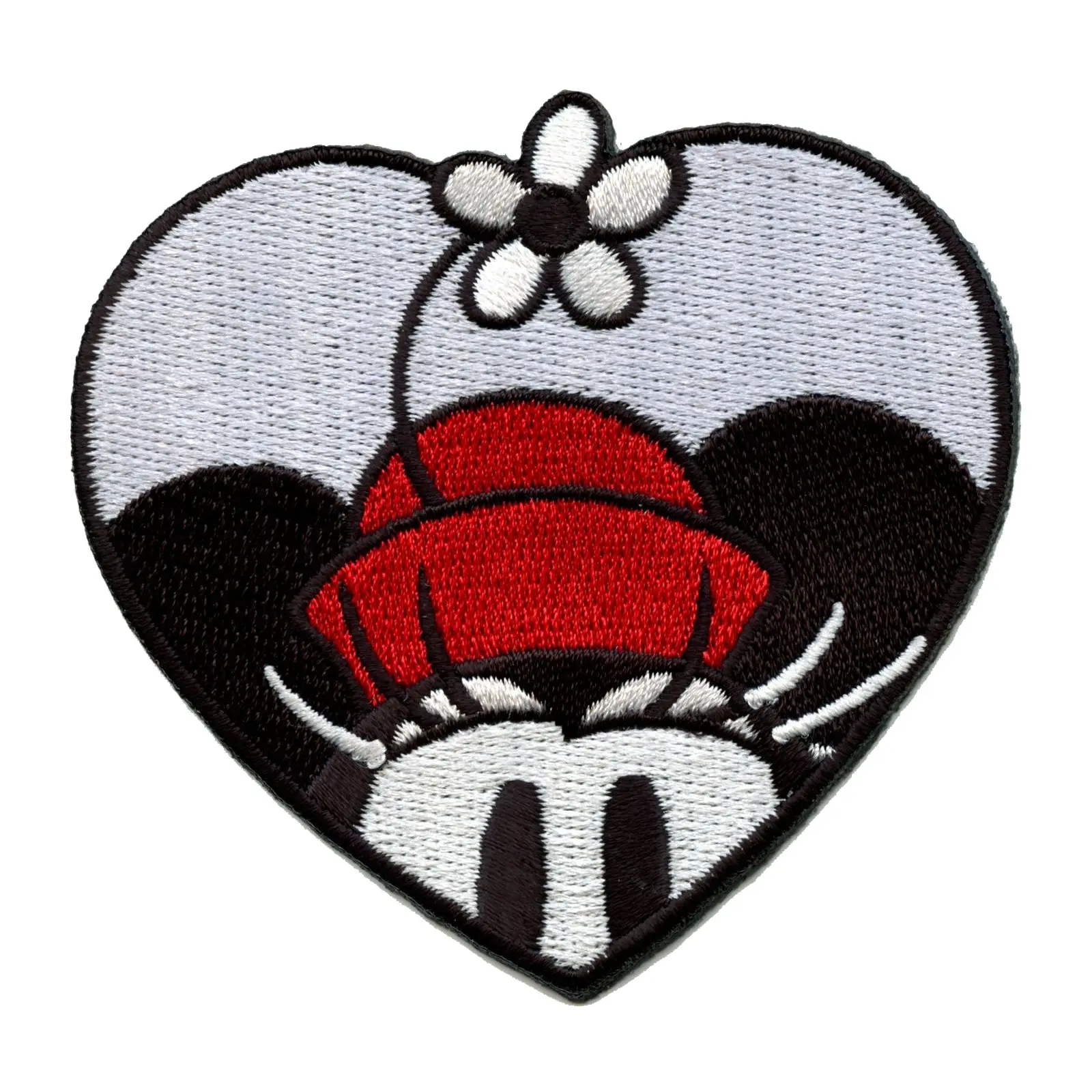 Official Minnie Mouse Classic In Heart Embroidered Iron On Patch
