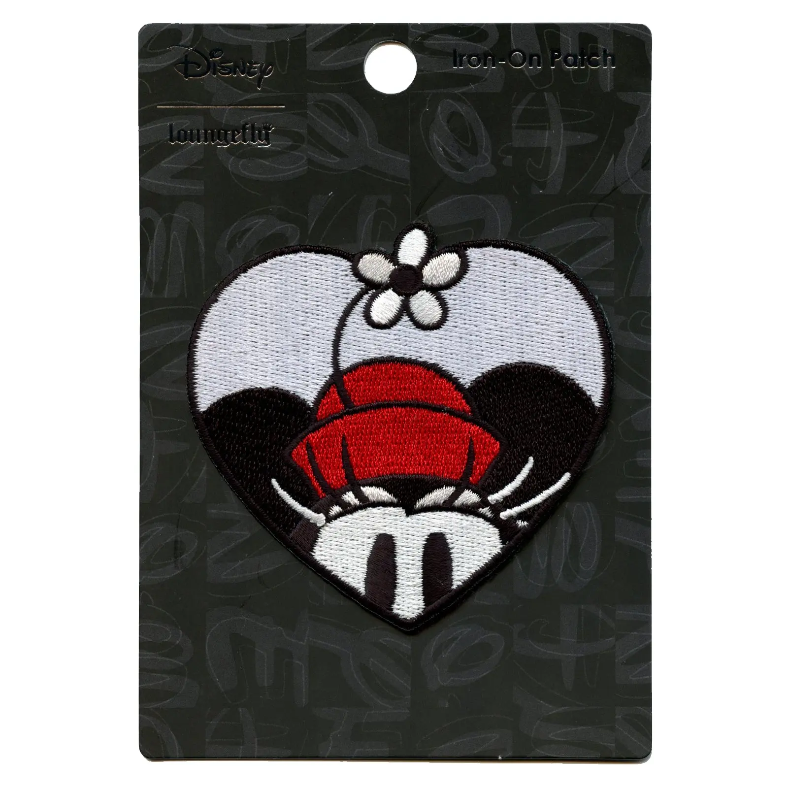 Official Minnie Mouse Classic In Heart Embroidered Iron On Patch - Image 2