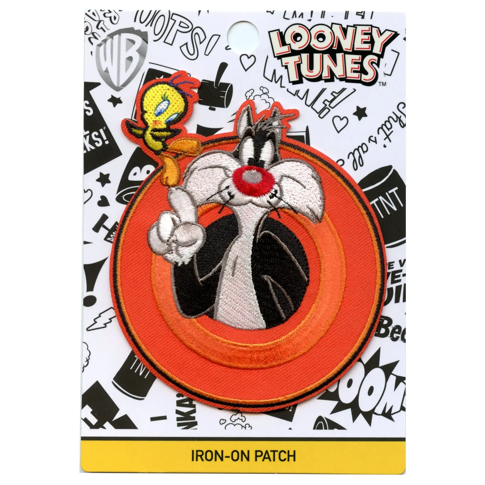 Official Sylvester The Cat And Tweety Bird Embroidered Iron On Patch - Image 2