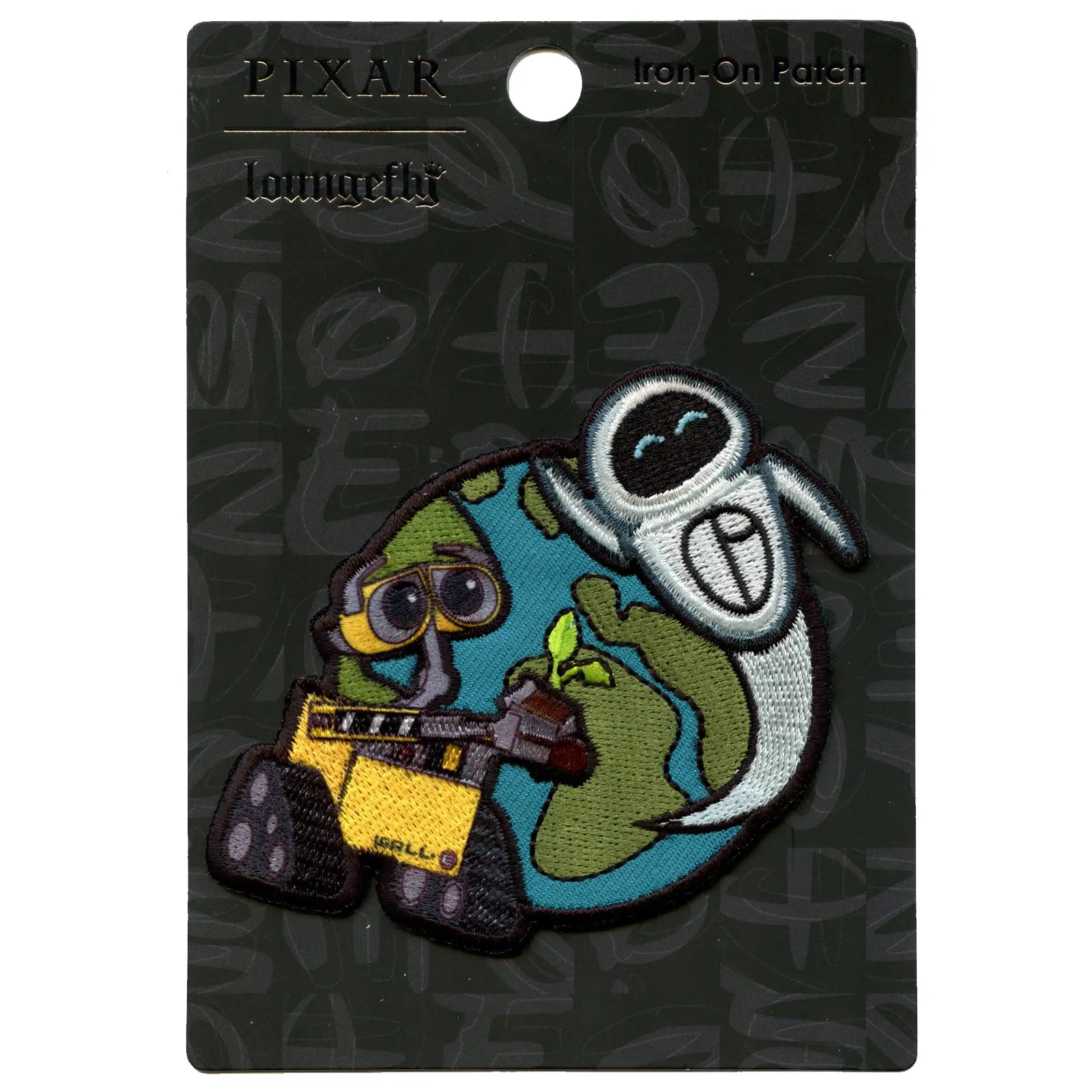 Official Wall-E And EVE With Earth Embroidered Iron On Patch - Image 2
