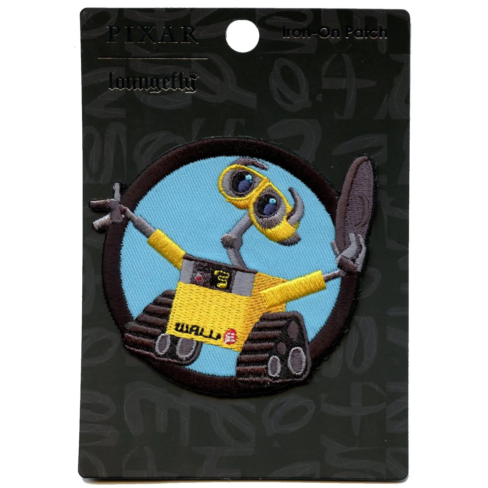 Official Wall-E Full Body Round Embroidered Iron On Patch - Image 2