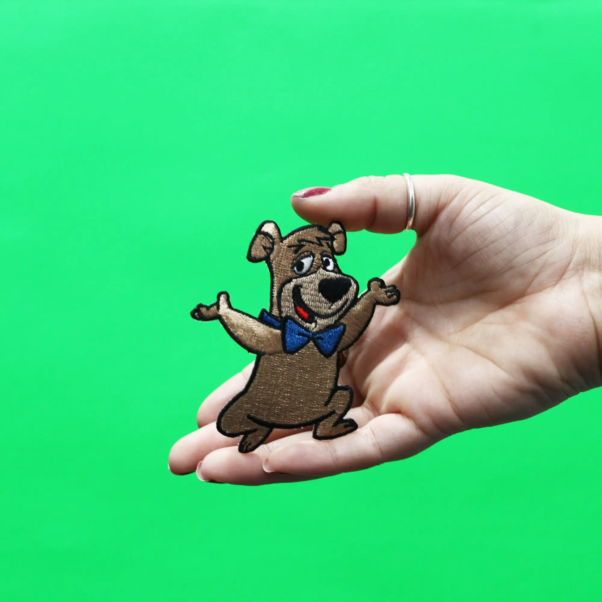 Official Yogi Bear Patch Boo-Boo Bear Embroidered Iron On - Image 2