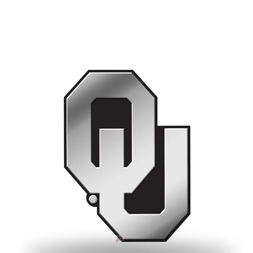 Oklahoma Sooners Car 3D Chrome Auto Emblem RICO