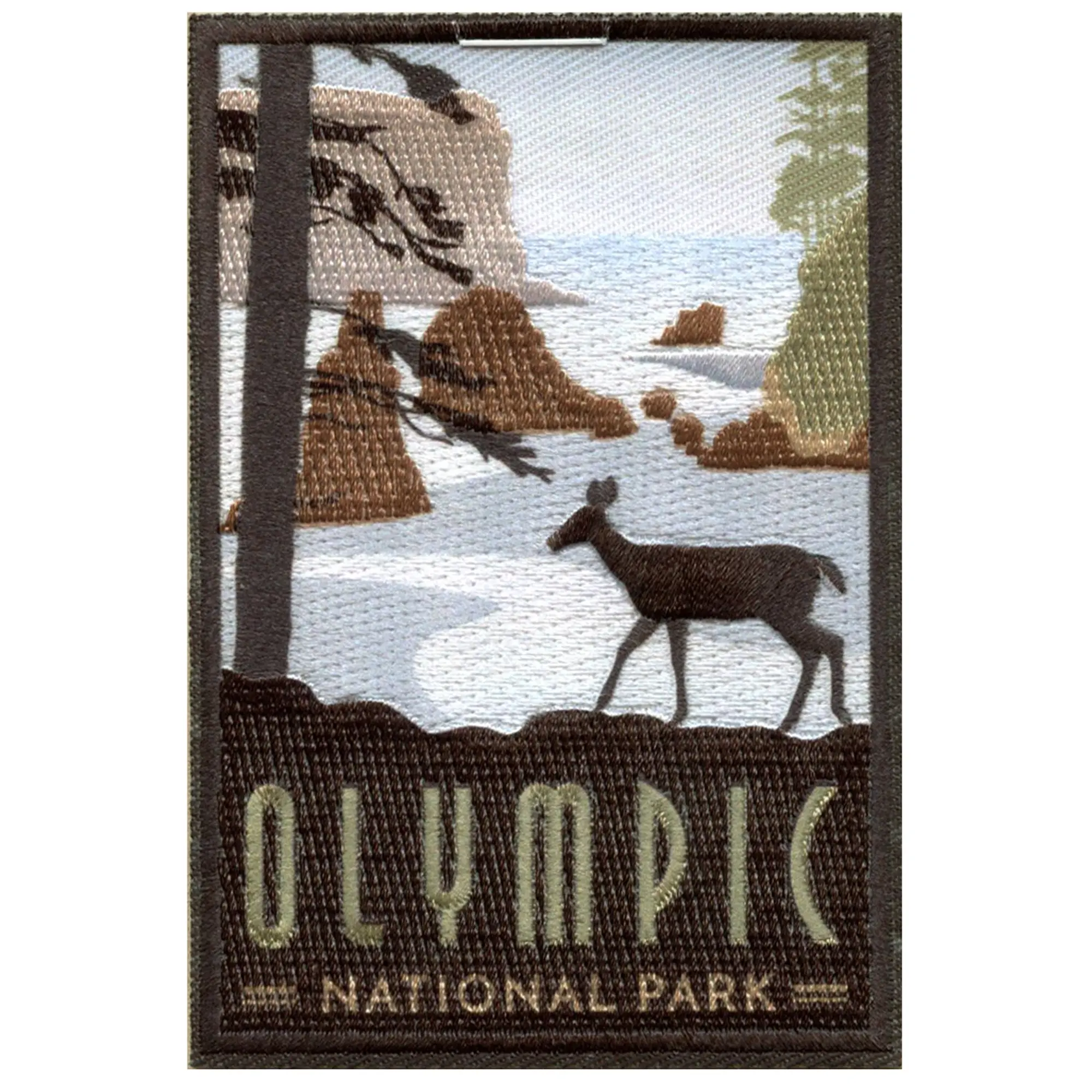 Olympic National Park Patch Washington Forest Travel Sublimated Iron On