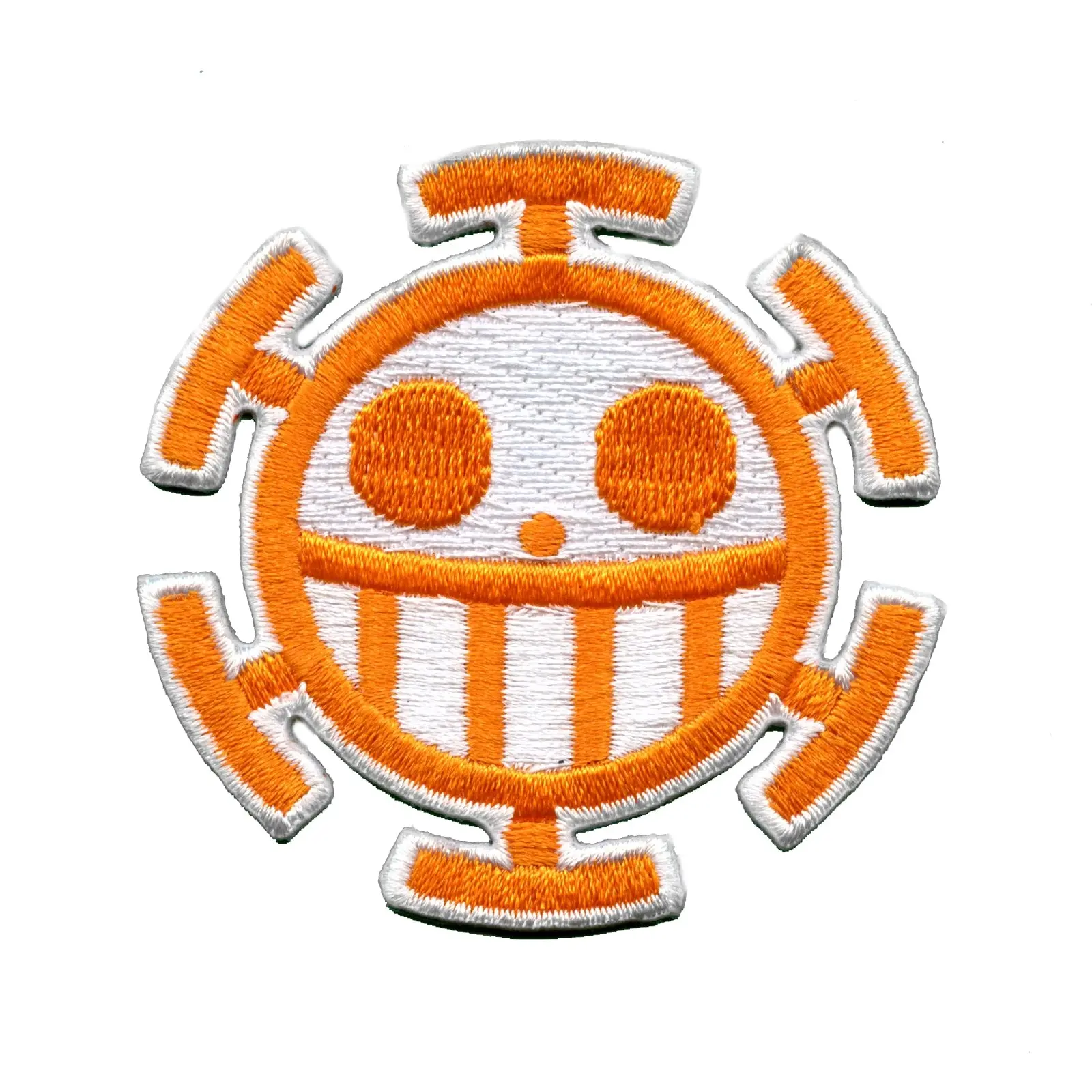 One Piece Anime Heart Surgeon Pirate Embroidered Iron on Patch (Orange)