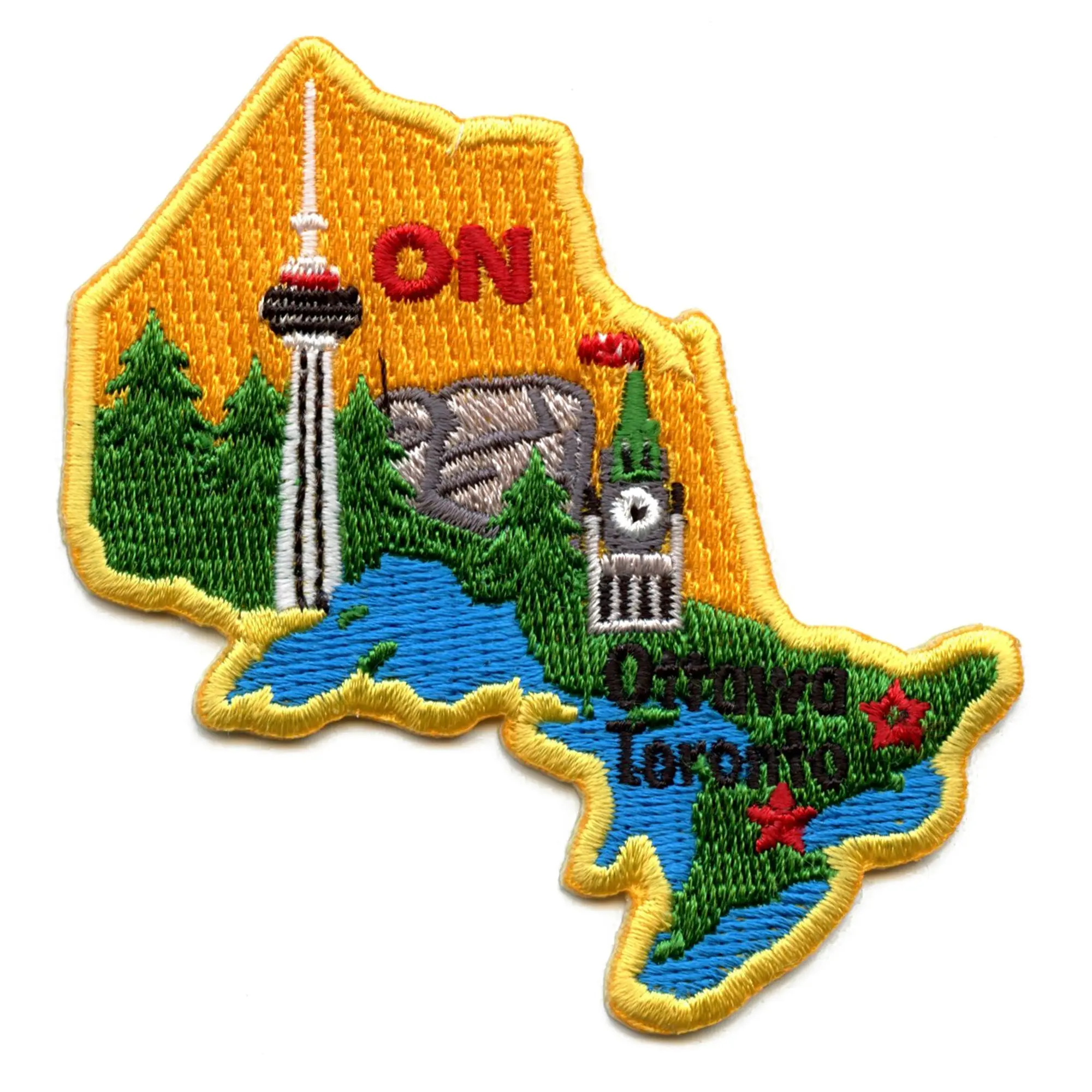 Ontario Patch Canada Province Embroidered Iron-On