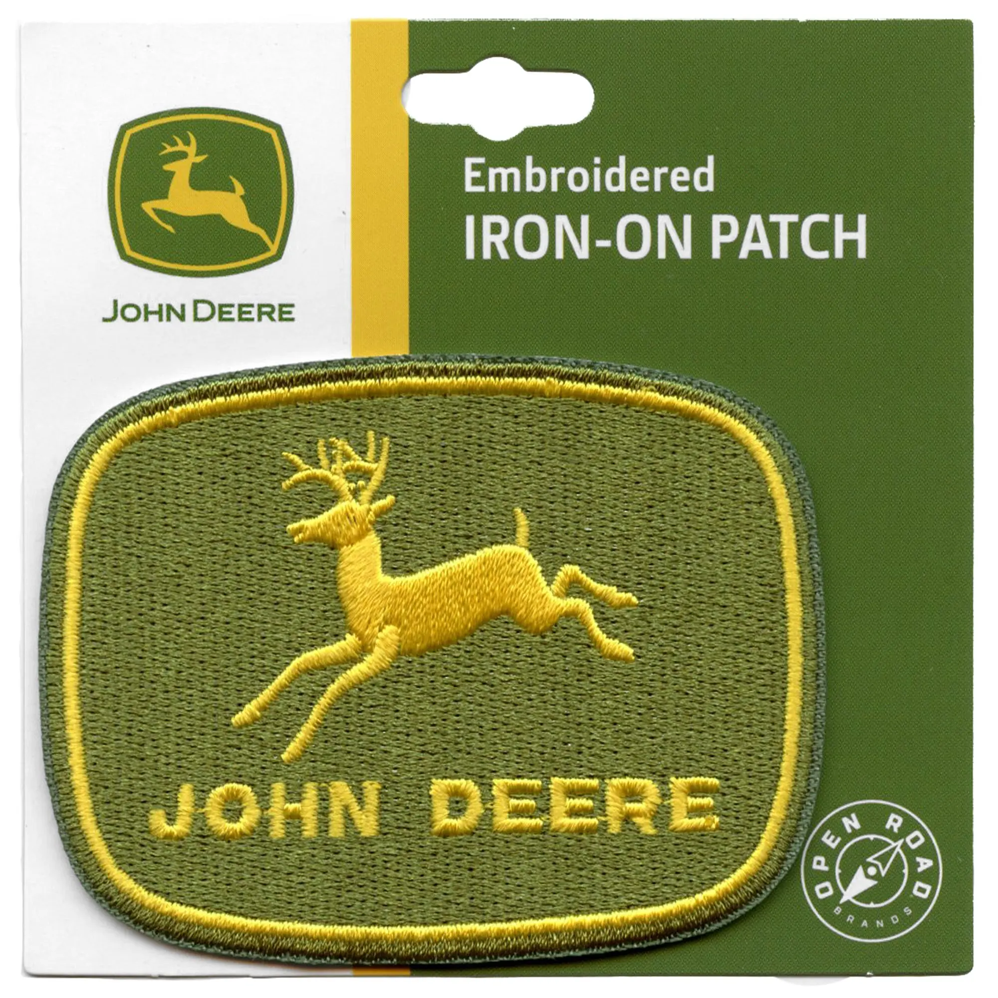 Open Road John Deere Patch Tractor Logo Car Embroidered Iron On - Image 2