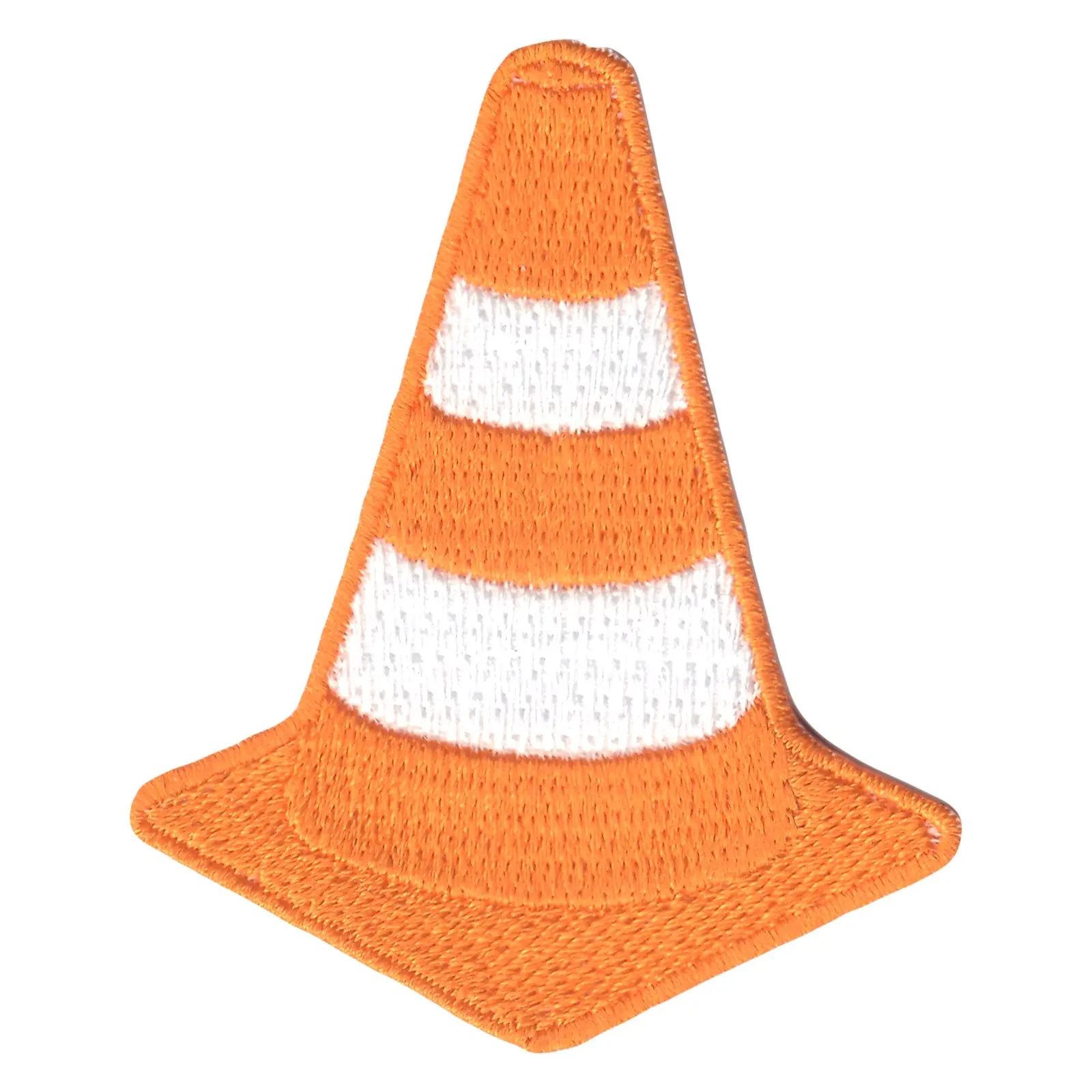 Orange Traffic Cone Iron On Patch
