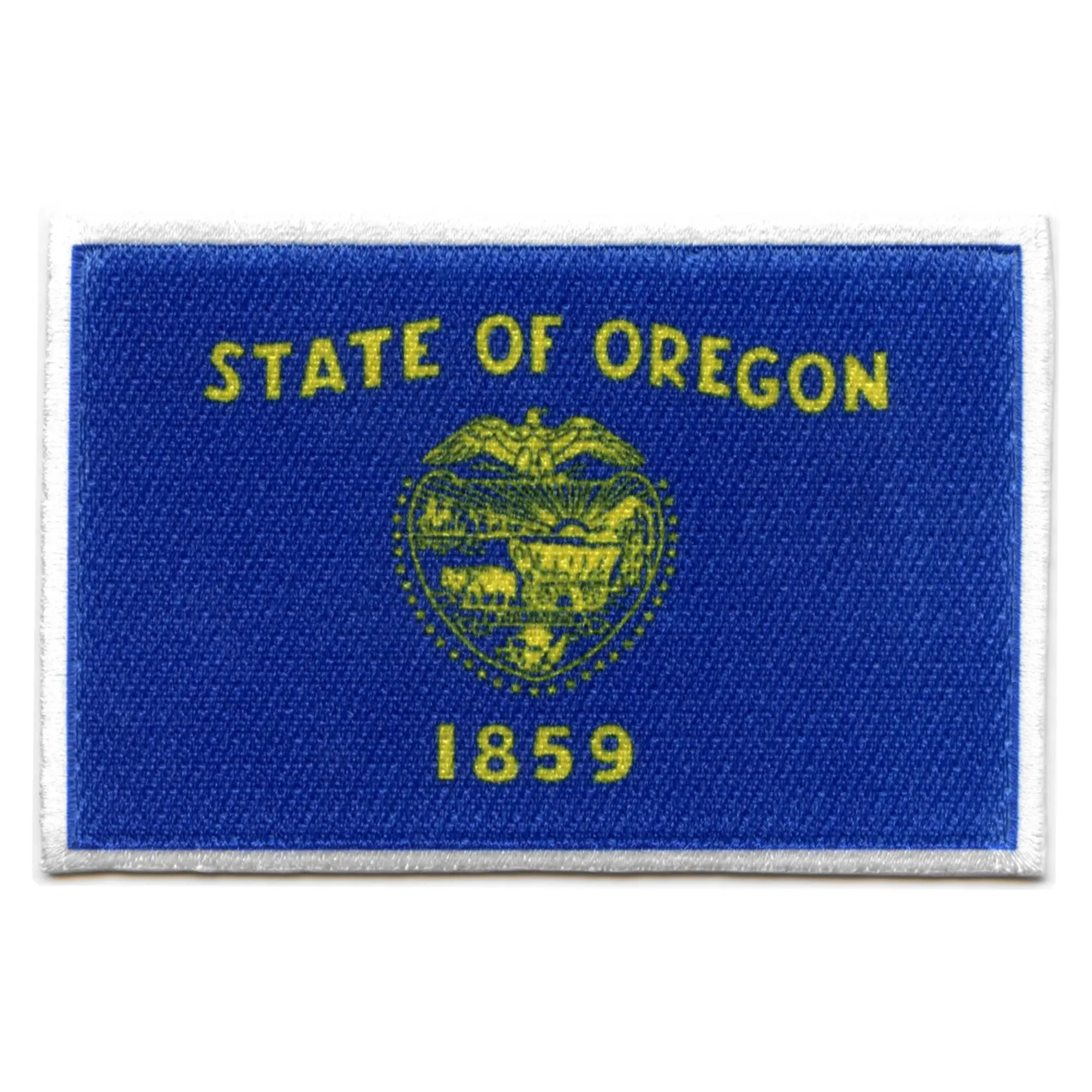 Oregon Patch State Flag Embroidered Iron On