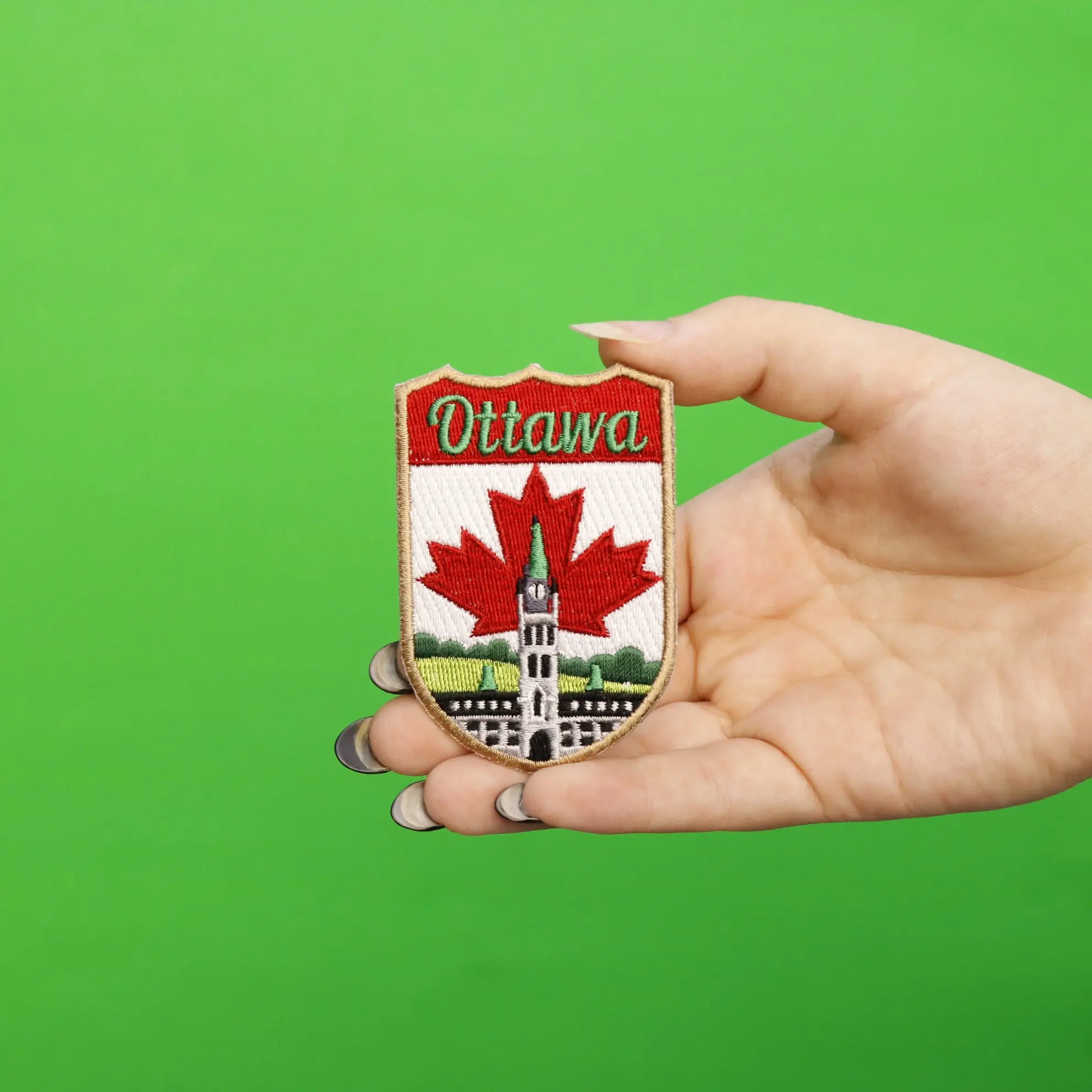 Ottawa Canada Shield Embroidered Iron On Patch - Image 2