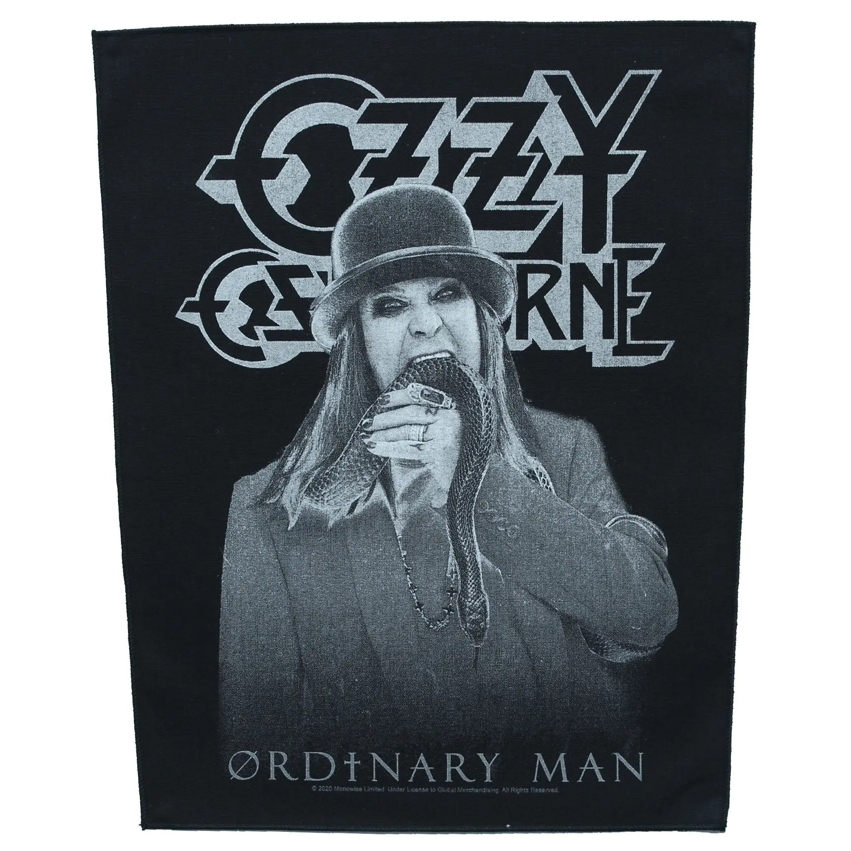 Ozzy Osbourne Back Patch Ordinary Man XL DTG Printed Sew On