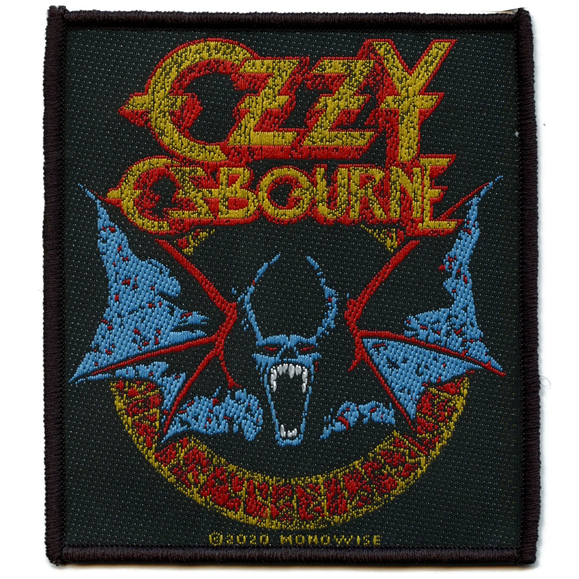 Ozzy Osbourne Bat Patch Legend Metal Band Woven Sew On