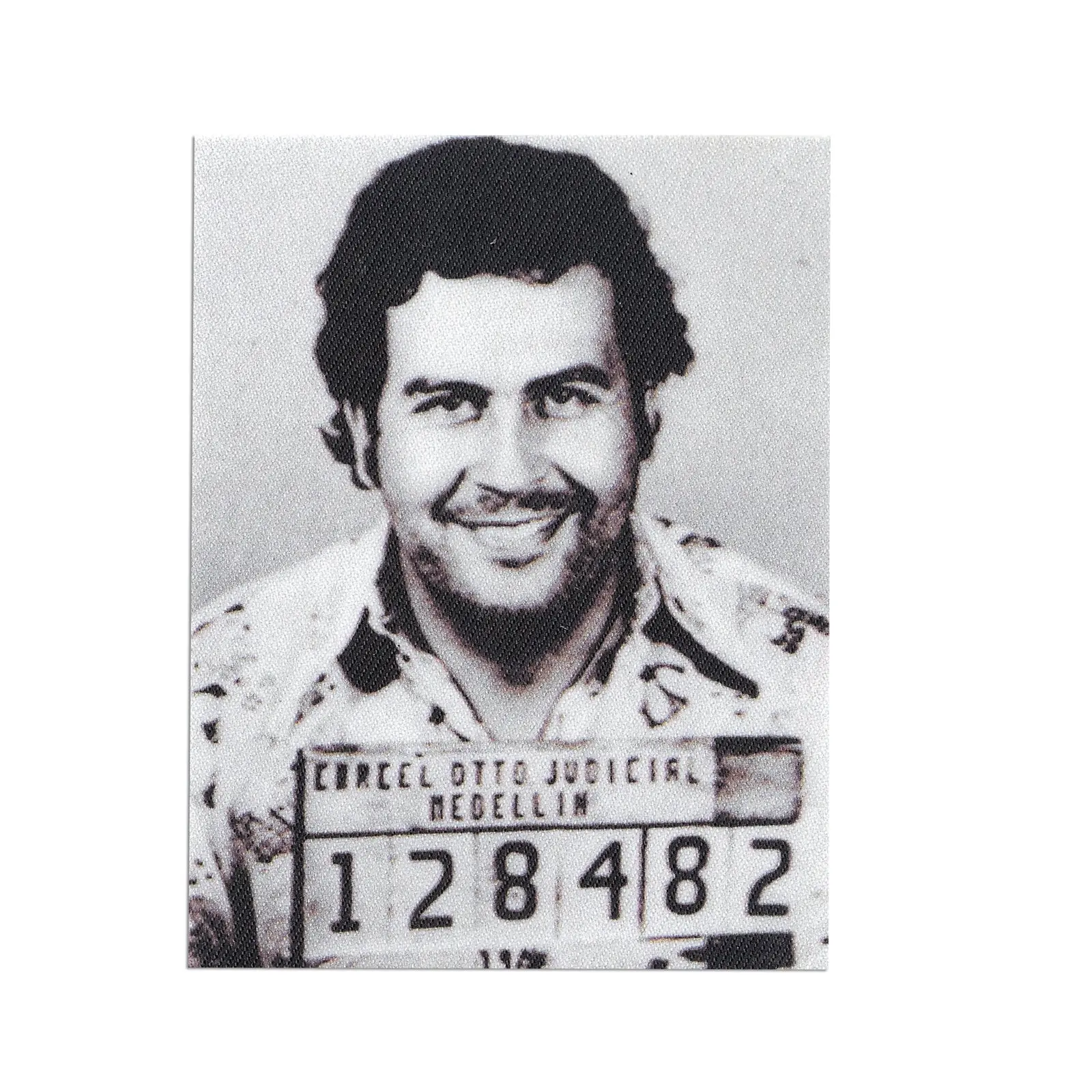 Pablo Escobar 128482 Mugshot Motif Iron on Patch