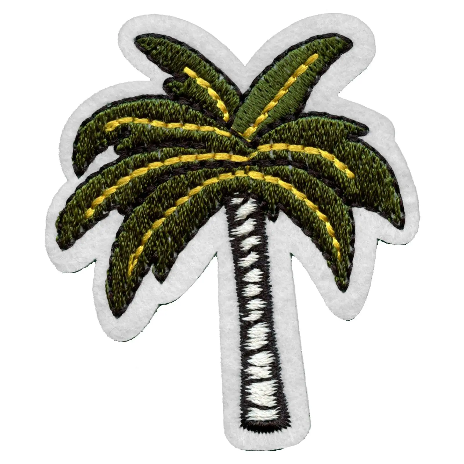 Palm Tree Embroidered Applique Iron On Patch