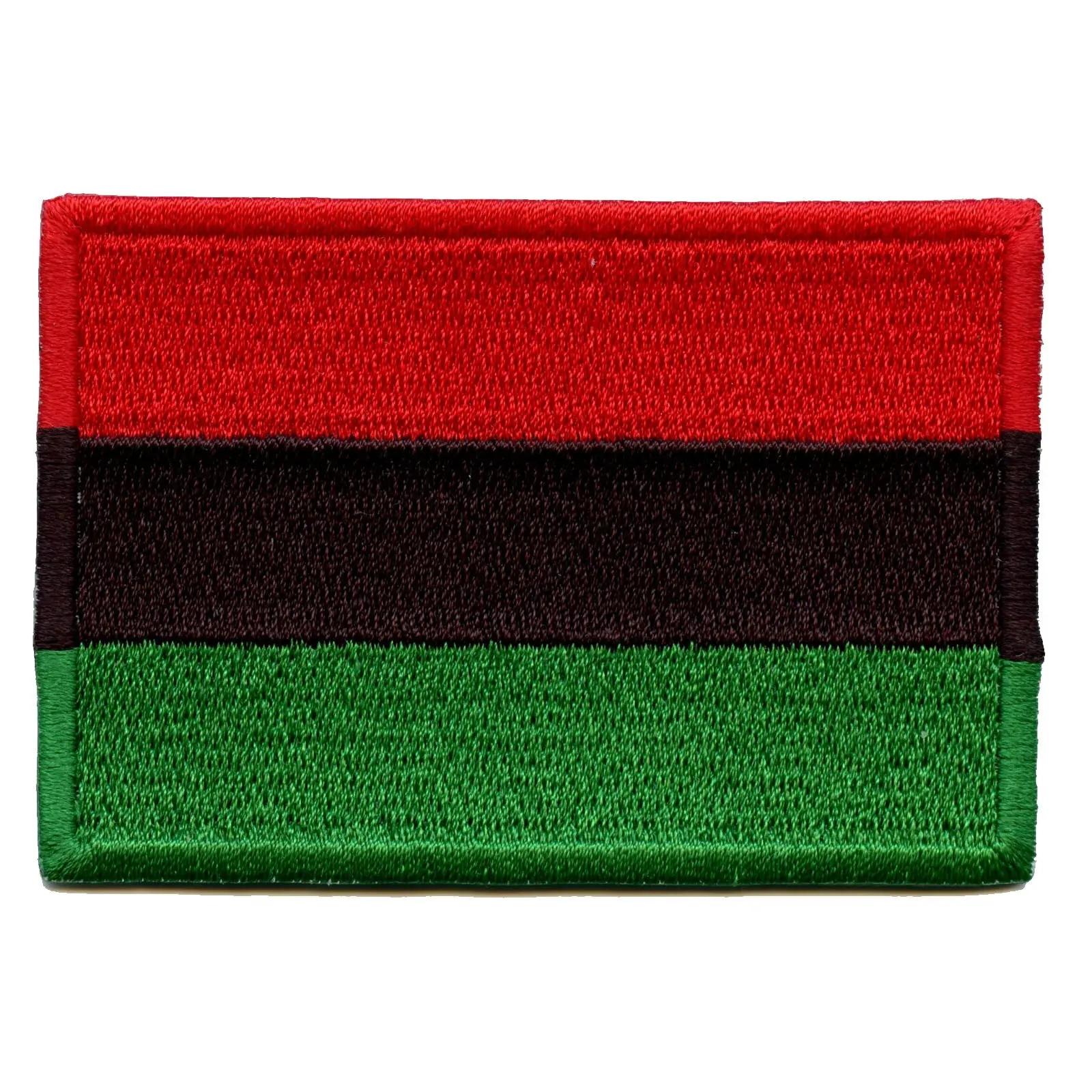 Pan-African Flag Embroidered Iron On Patch