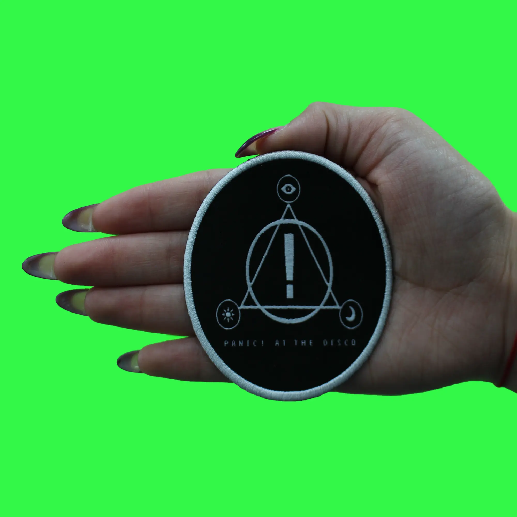 Panic At The Disco Patch Circle Triangle Logo Embroidered Iron On - Image 2