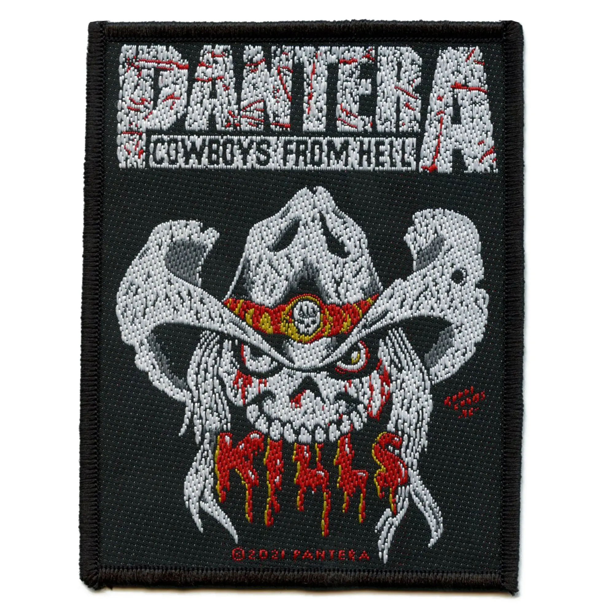 Pantera Kills Band Patch Cowboys From Hell Woven Sew On