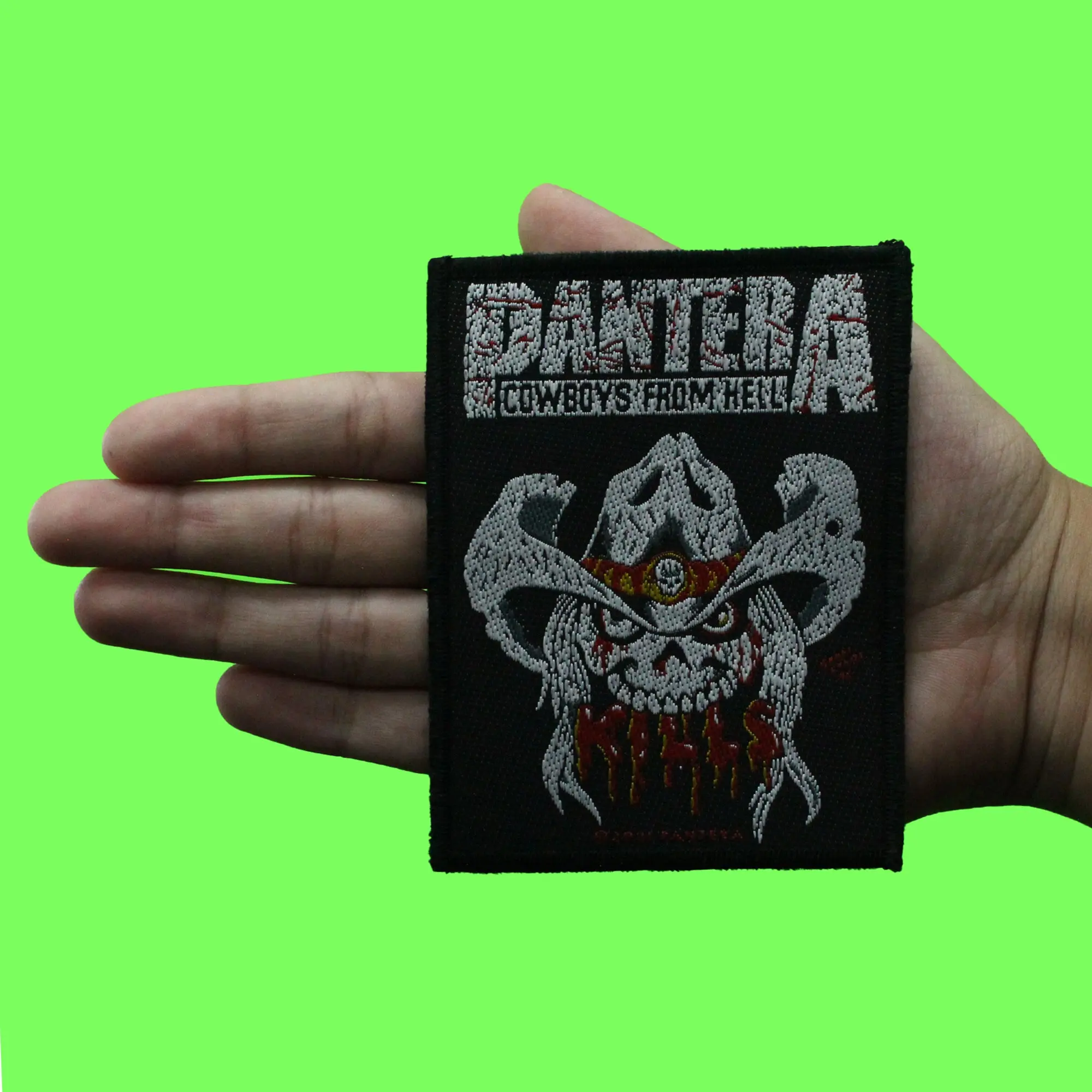 Pantera Kills Band Patch Cowboys From Hell Woven Sew On - Image 2