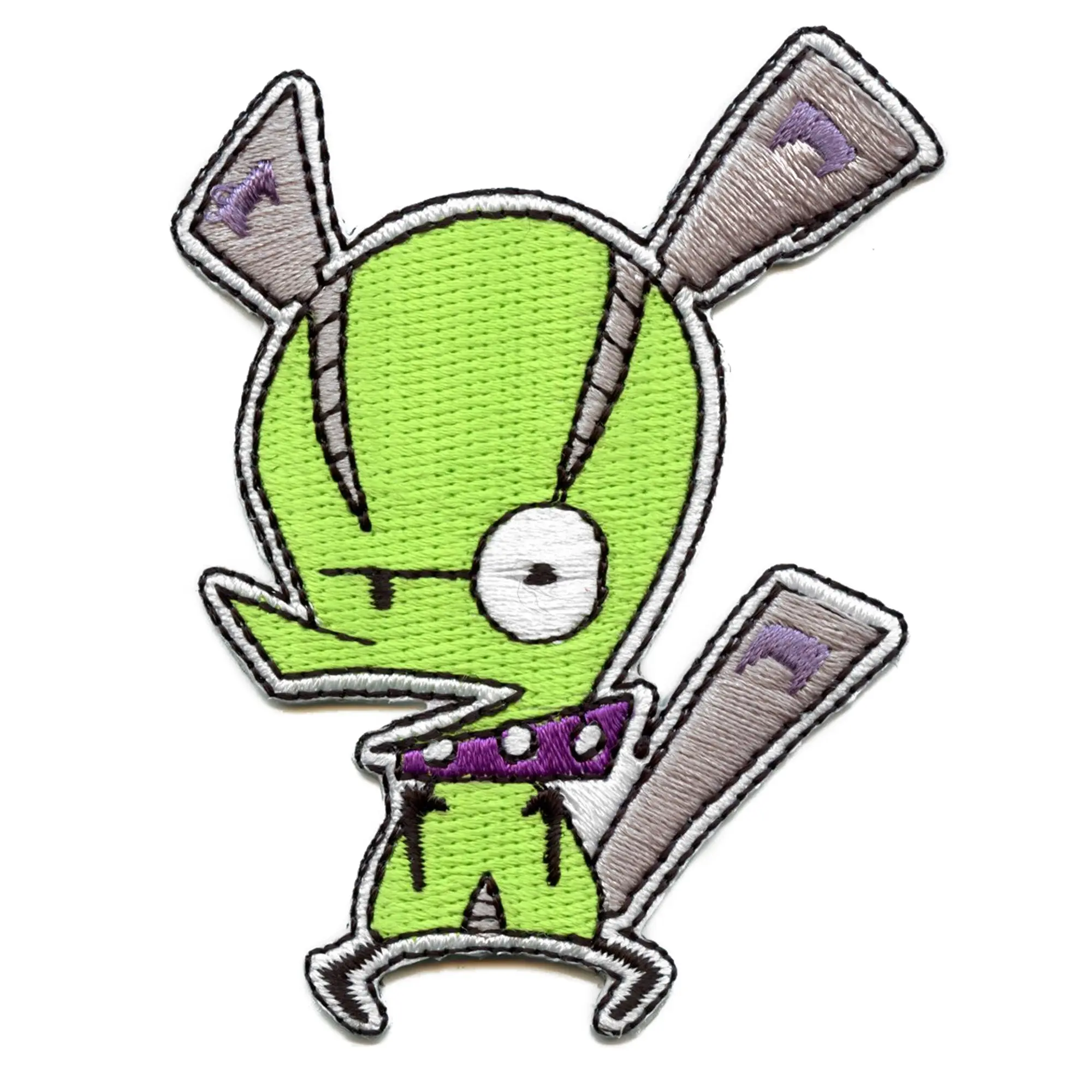 Panty & Stocking Chuck Patch Pet Sidekick Embroidered Iron On