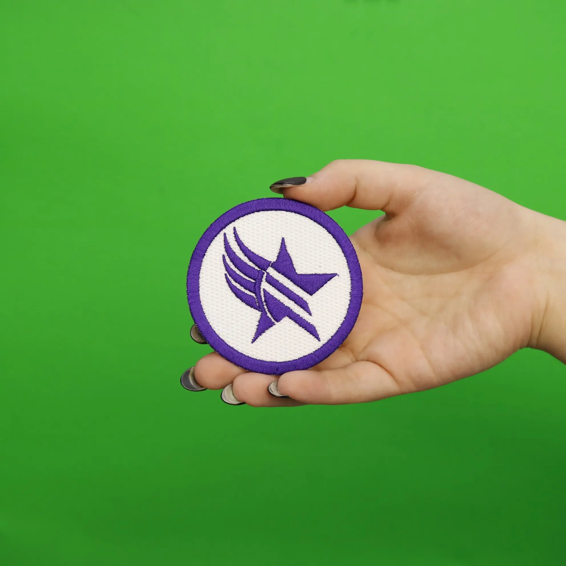 Paragade Round Logo Gaming Iron On Embroidered Patch - Image 2