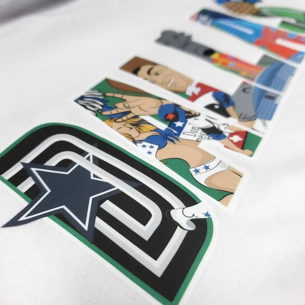 Patch Collection's Dallas Texas Iconic Collage Unisex Crewneck T-Shirt - Image 5