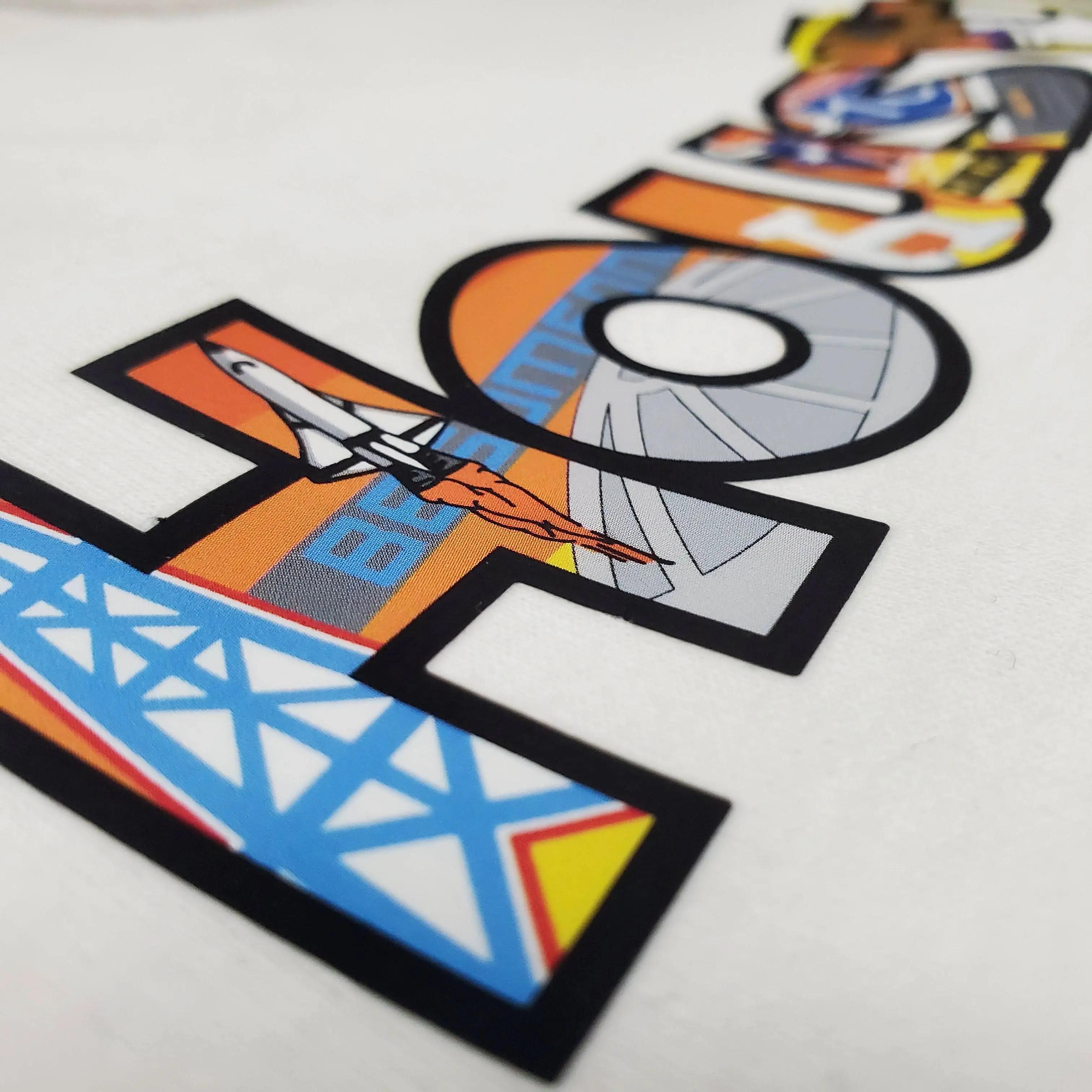 Patch Collection's Houston Texas Iconic Collage Unisex Crewneck T-Shirt - Image 5