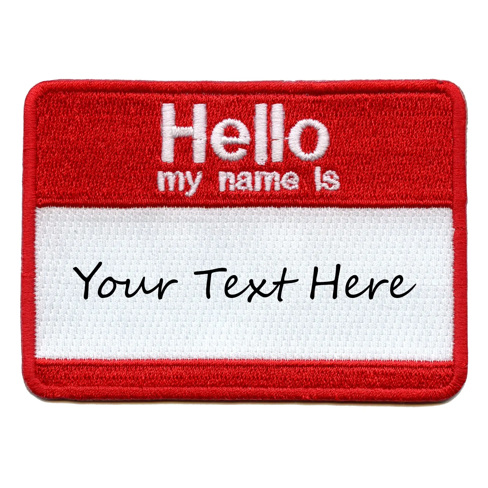 Personalized Hello My Name Is Patch Custom Name Tag Embroidered Iron On - Image 10
