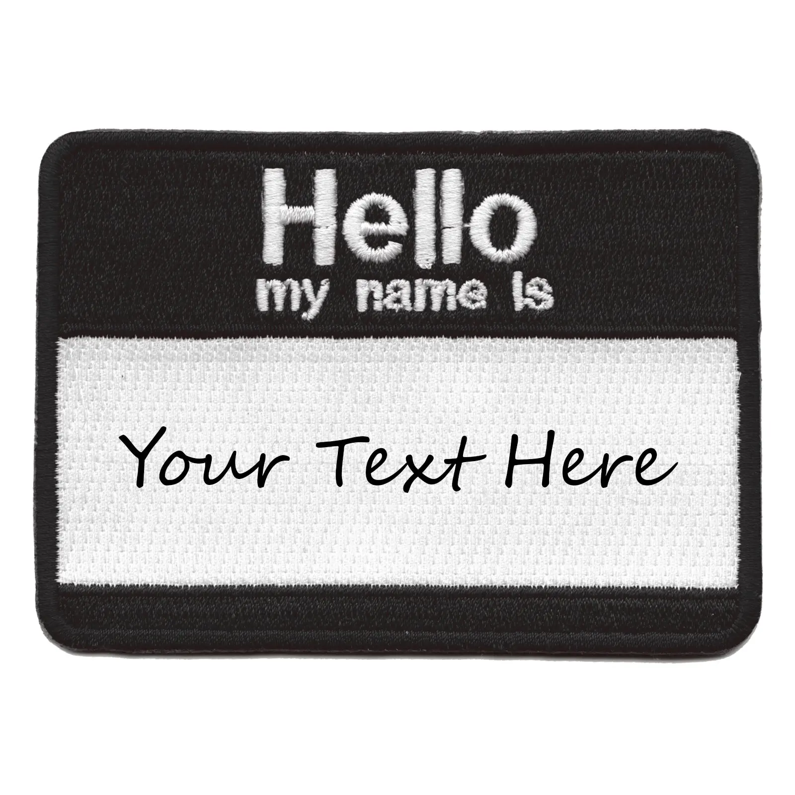 Personalized Hello My Name Is Patch Custom Name Tag Embroidered Iron On - Image 13