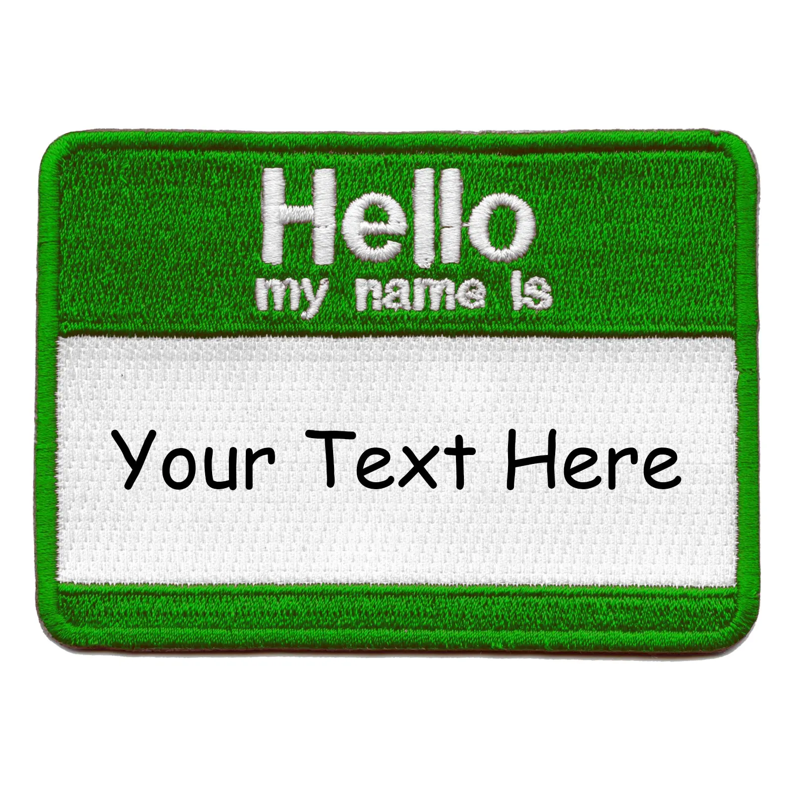 Personalized Hello My Name Is Patch Custom Name Tag Embroidered Iron On - Image 5