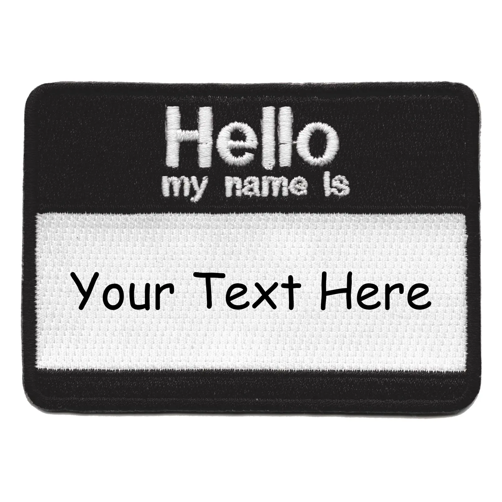 Personalized Hello My Name Is Patch Custom Name Tag Embroidered Iron On - Image 6