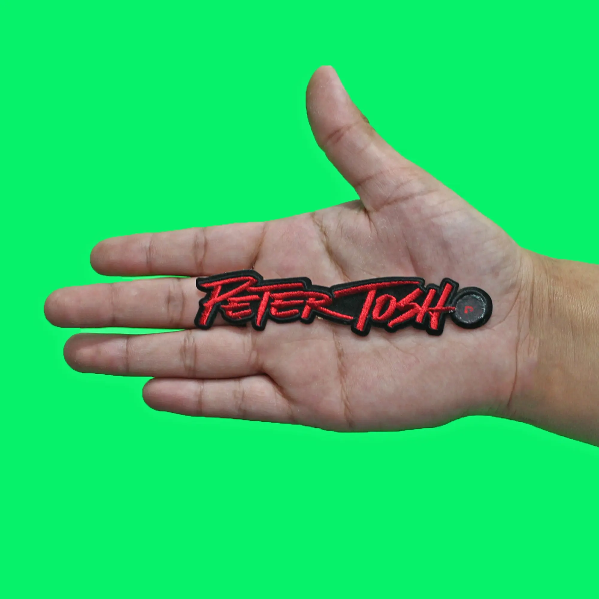 Peter Tosh Logo Patch Jamaican Reggae Artist Embroidered Iron On - Image 2