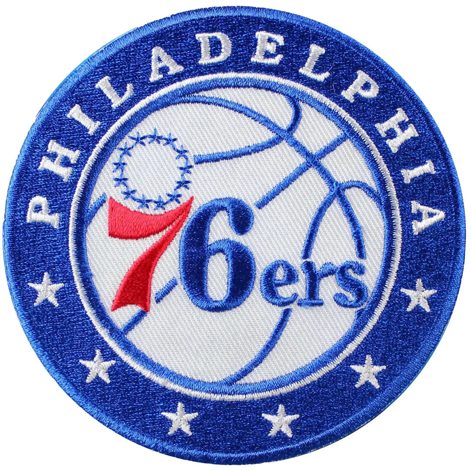 Philadelphia 76ers Large Sticker Iron On NBA Patch