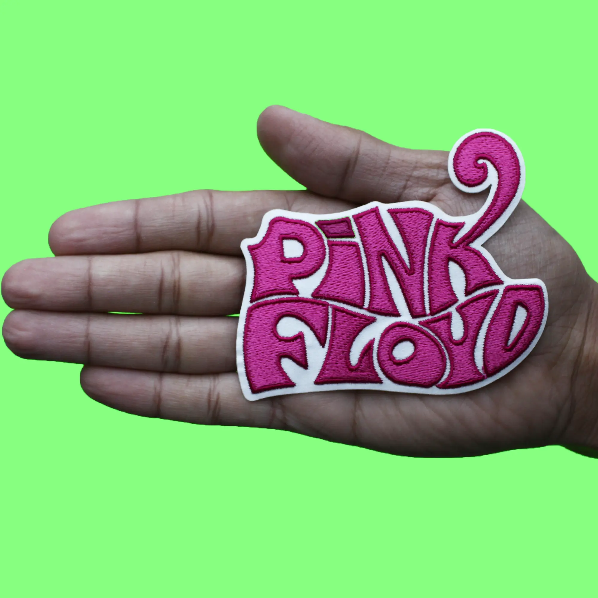 Pink Floyd Logo Patch Funky Pink Groovy Embroidered Iron On - Image 2