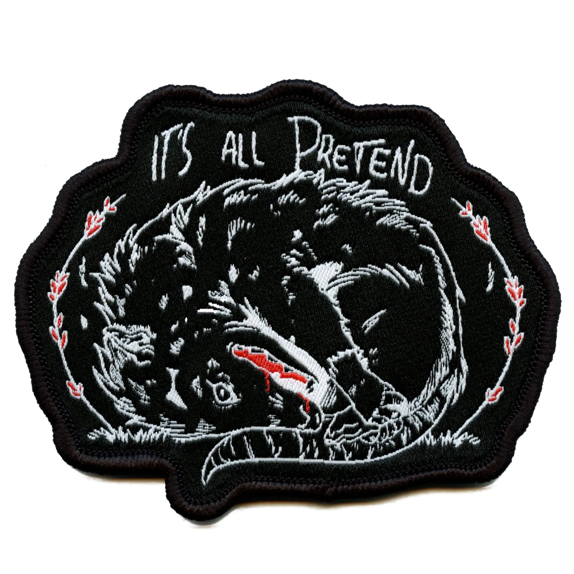 Possum All Pretend Patch Reptile Marsupials Animal Woven Embroidery Iron On