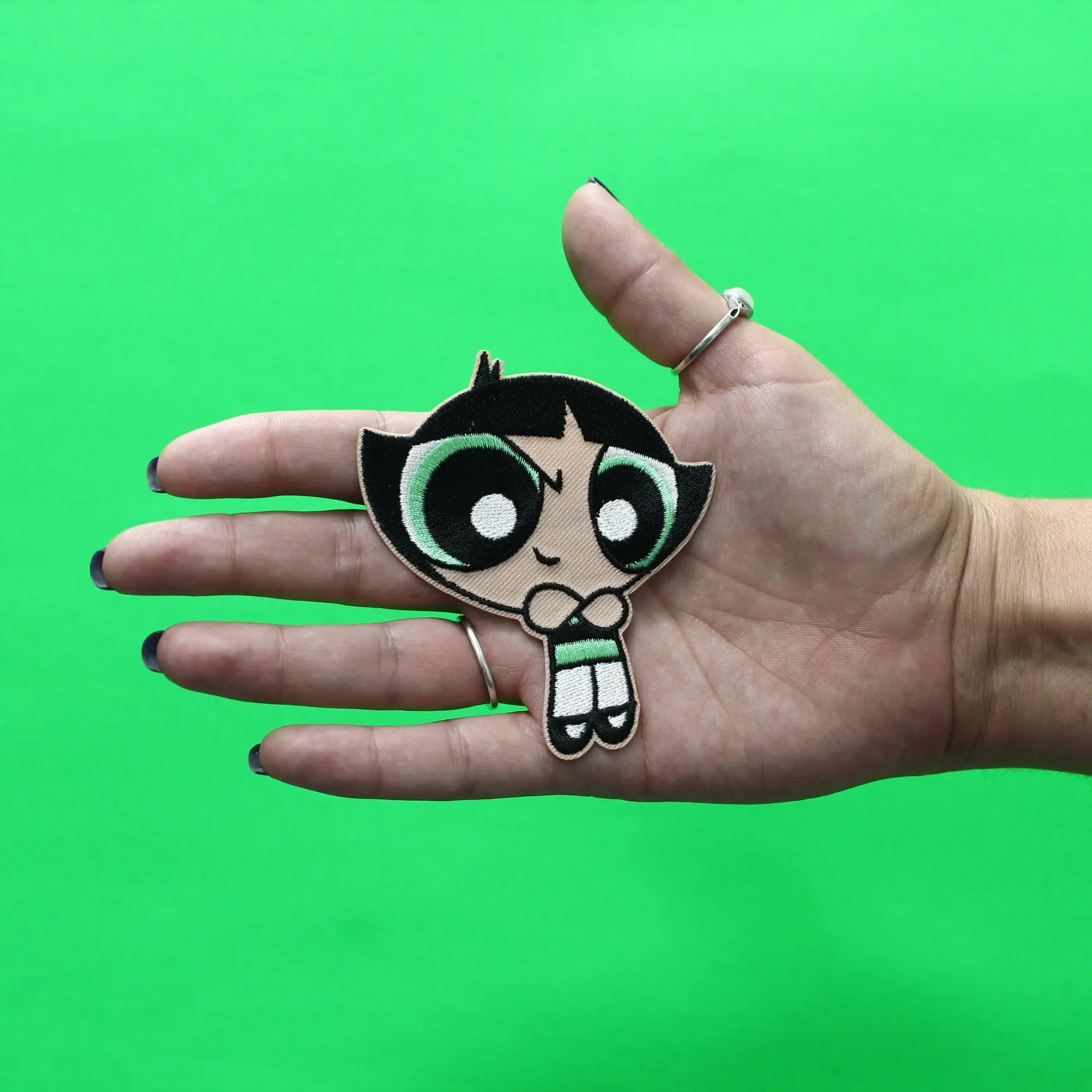 Powerpuff Girls Buttercup Patch Cartoon Network Animation Embroidered Iron On - Image 2