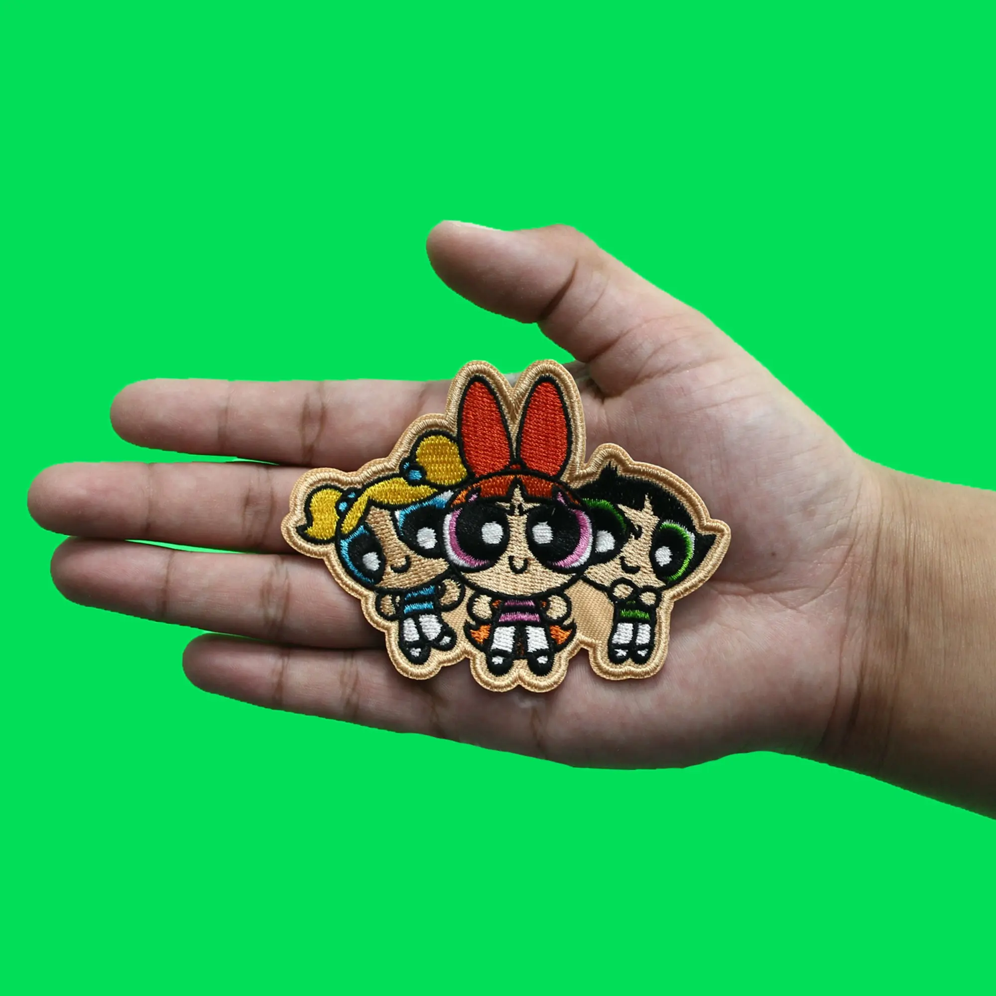 Powerpuff Girls Trio Pose Patch Cartoon Network Animation Embroidered Iron On - Image 3