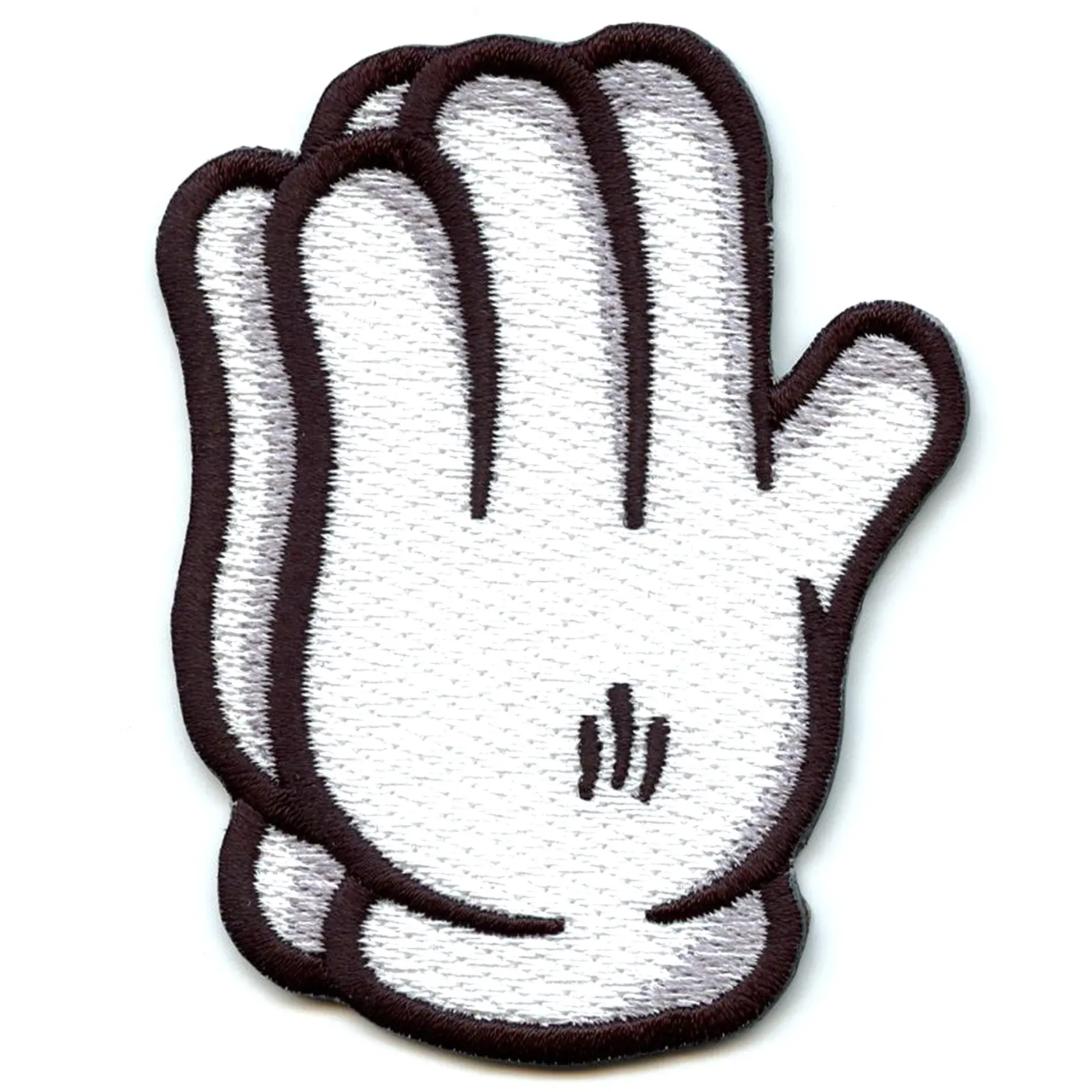 Praying Hands White Gloves Embroidered Iron On Patch