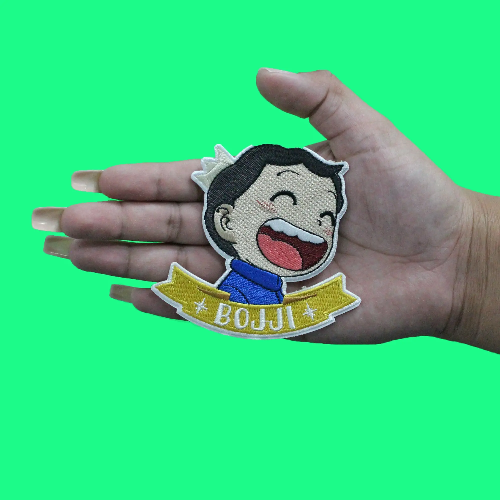 Ranking Of Kings Bojji Patch Side Open Smile Embroidered Iron On - Image 2