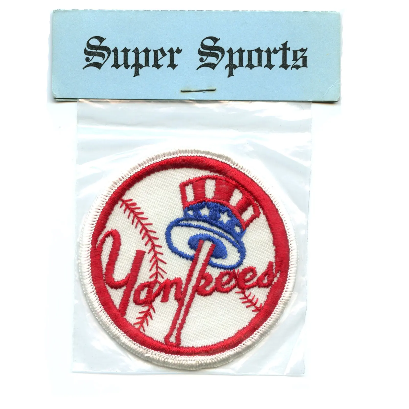 Rare New York Yankees MLB Baseball Vintage Round Team Logo Patch
