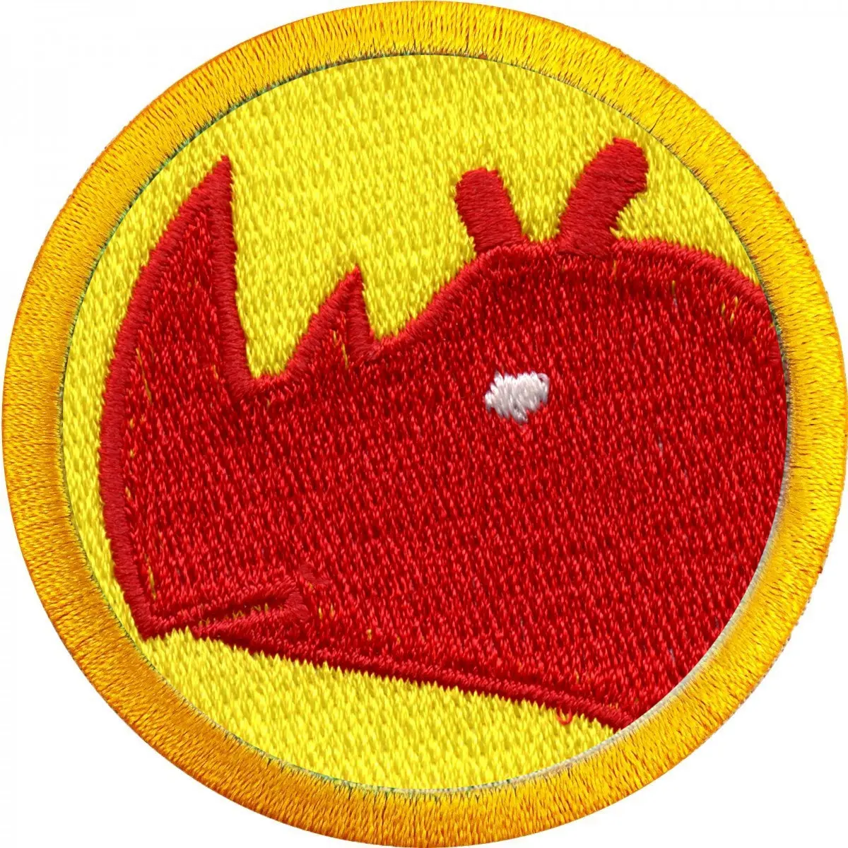 Rhino Sighting Scout Merit Badge Embroidered Iron-on Patch