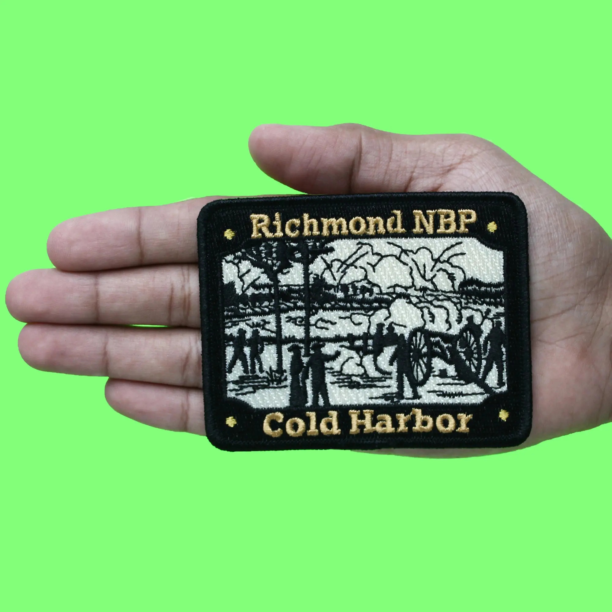 Richmond National Battlefield Patch Civil War Virginia Cold Harbor Embroidered Iron On - Image 3