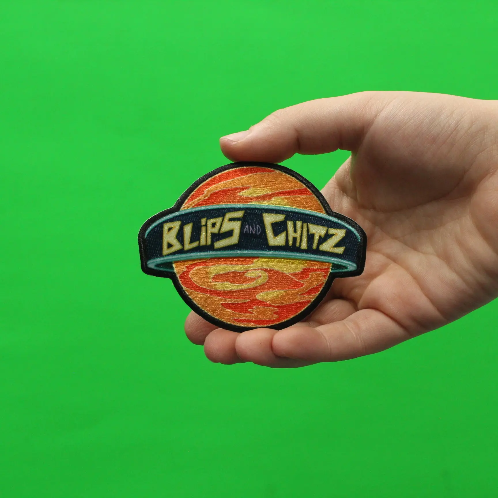 Rick and Morty Blips And Chitz Embroidered Iron On Patch - Image 2