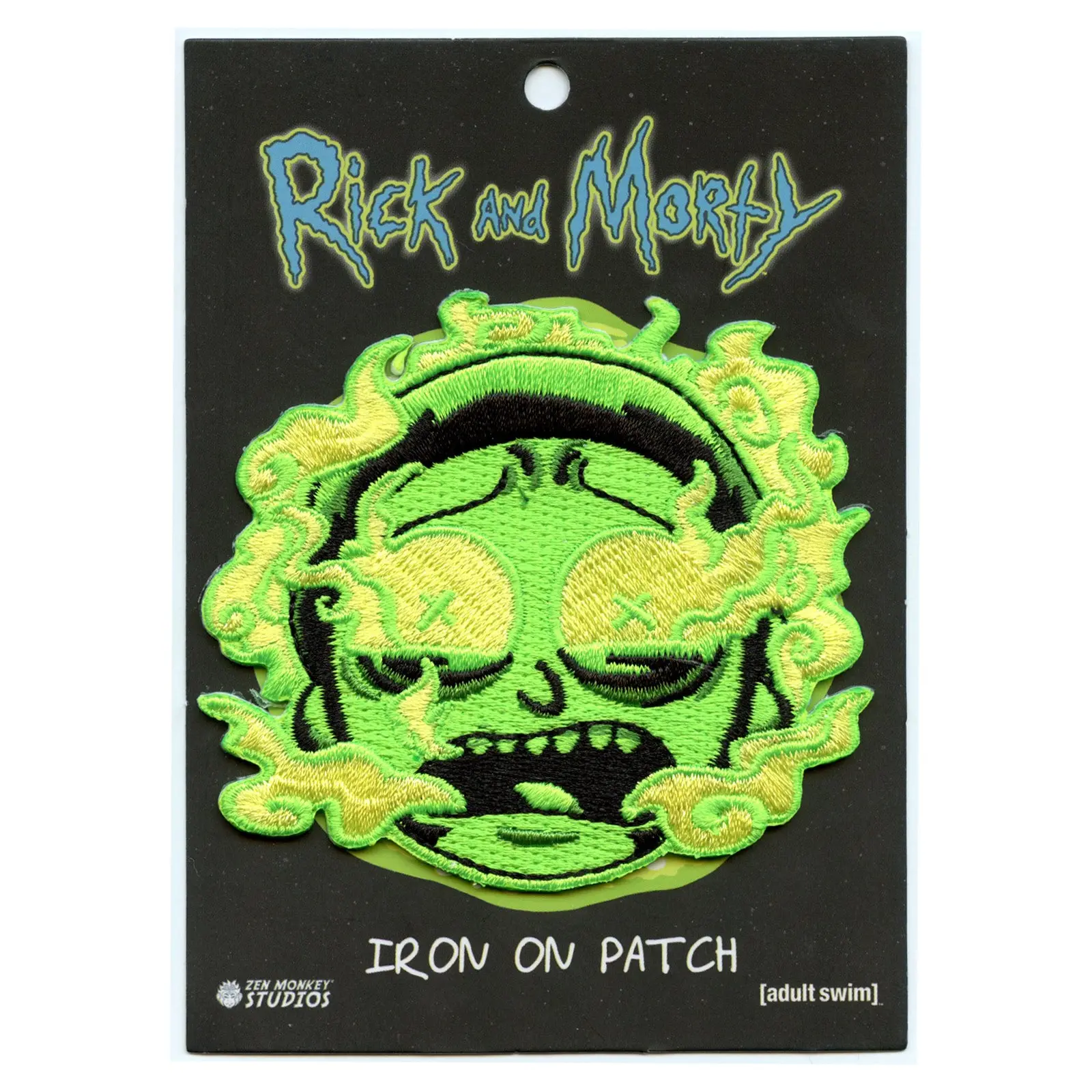 Rick and Morty Burnt Out Morty Embroidered Iron On Patch - Image 4