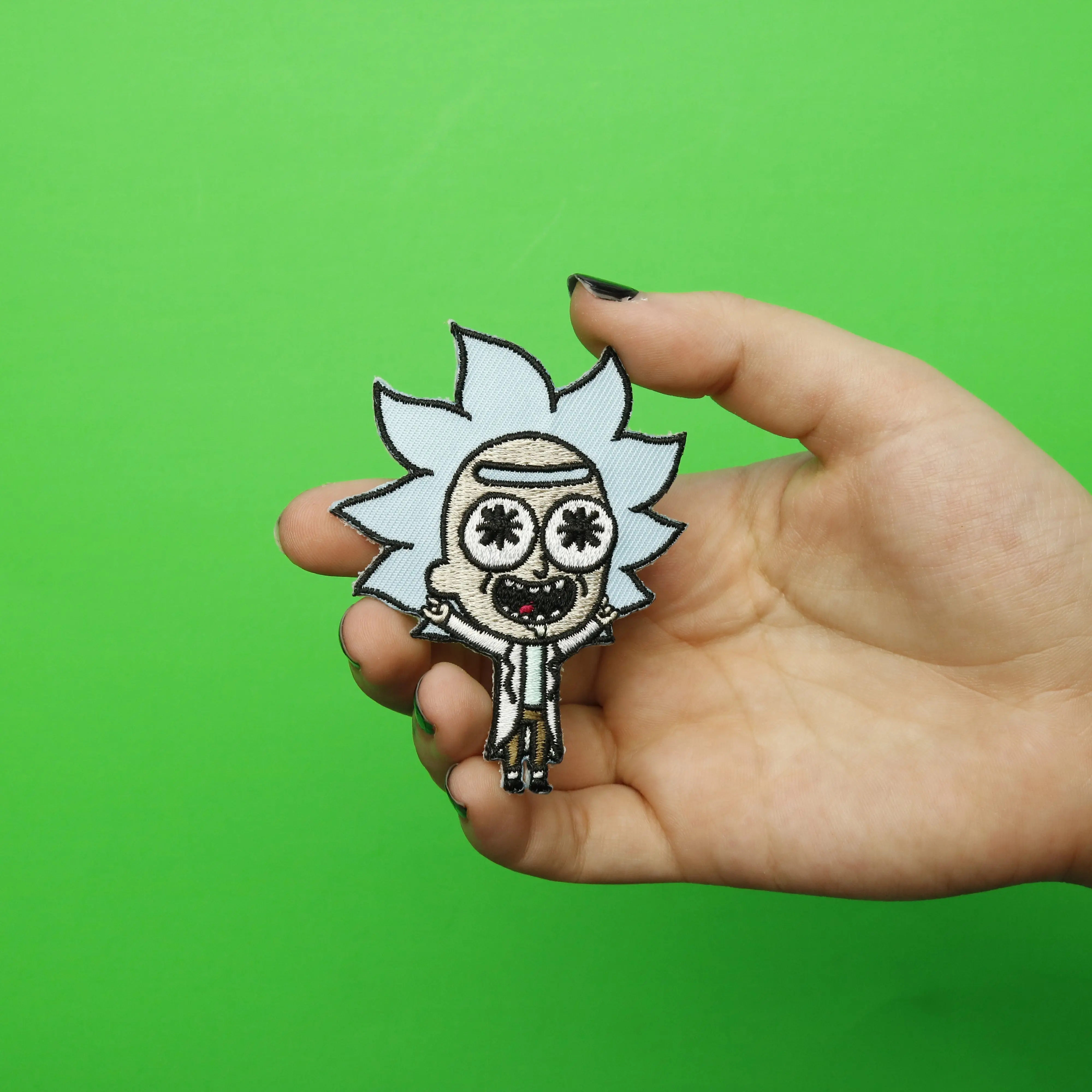 Rick and Morty Tiny Rick Embroidered Iron On Patch - Image 3