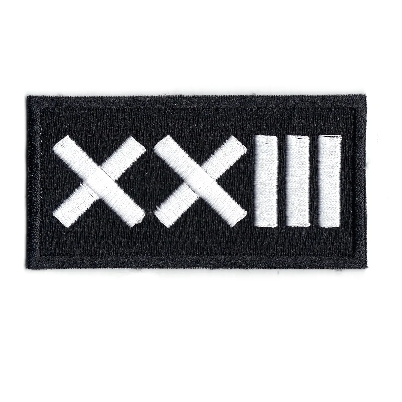 Roman Numeral Number 23 Iron On Patch
