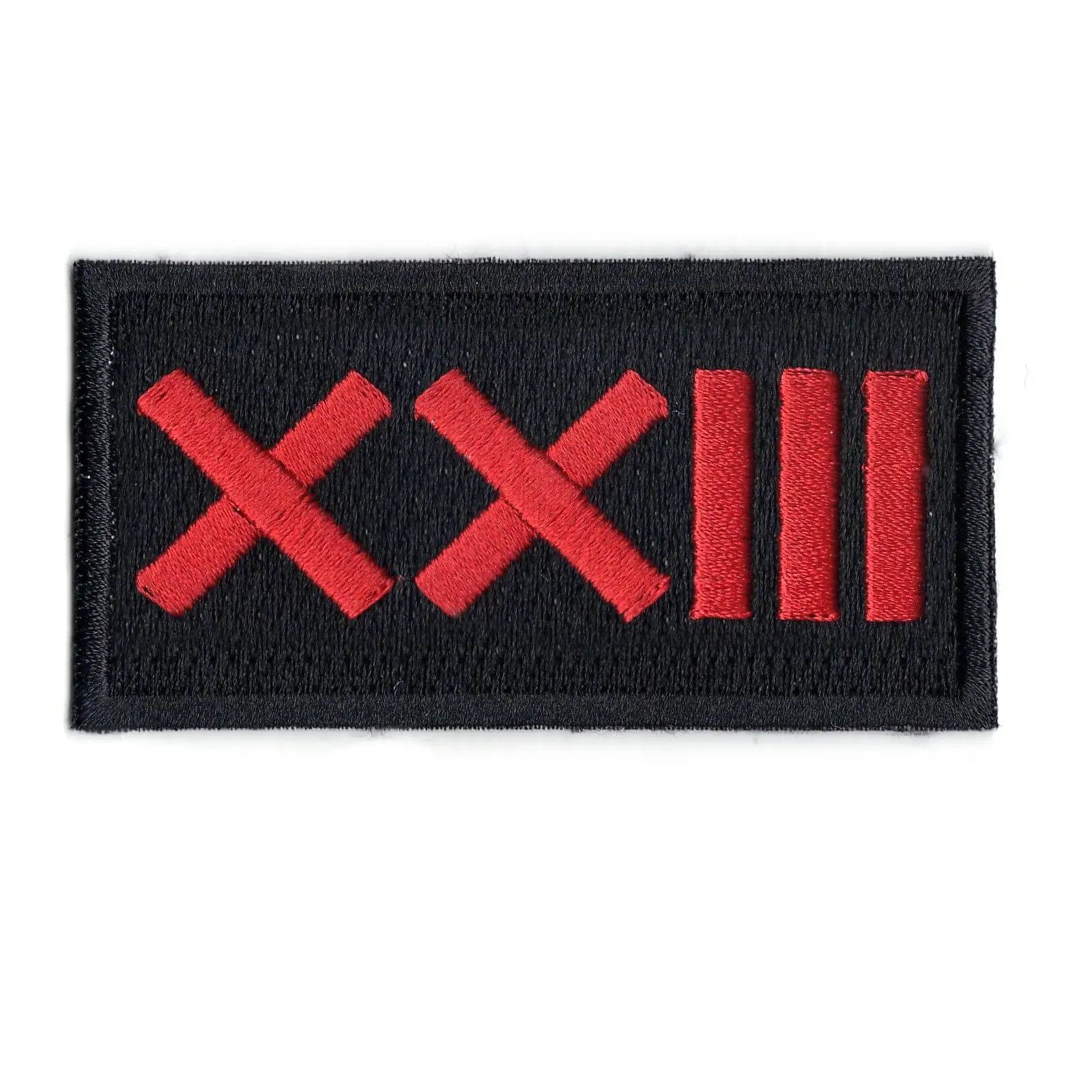 Roman Numeral Number 23 Iron On Patch - Image 6