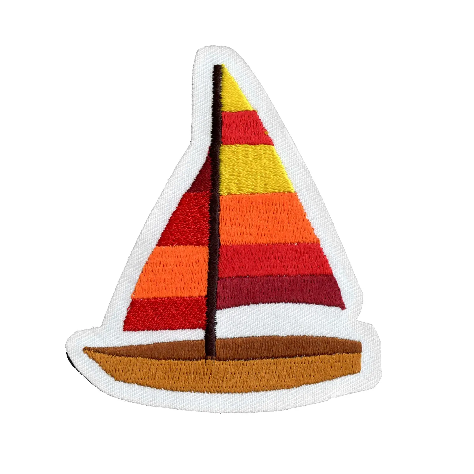Sail Boat Embroidered Iron On Patch