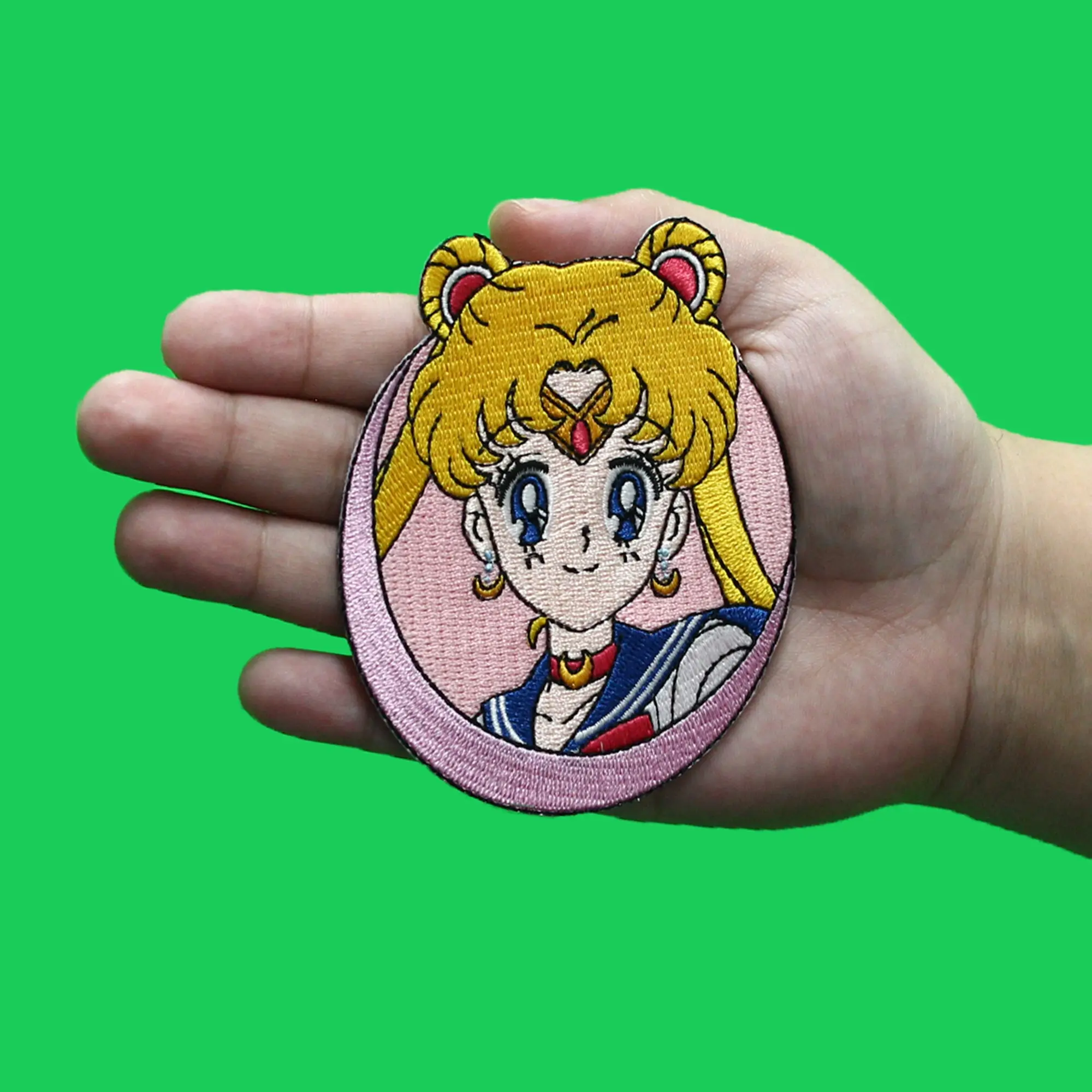 Sailor Moon Usagi Smiling Patch Magic Girl Scout Embroidered Iron On - Image 2