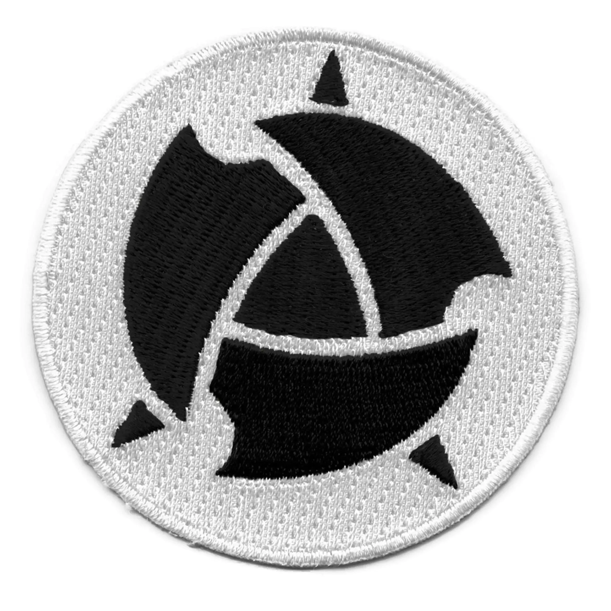 Samurai Flamenco Icon Patch Black SF Symbol Embroidered Iron On